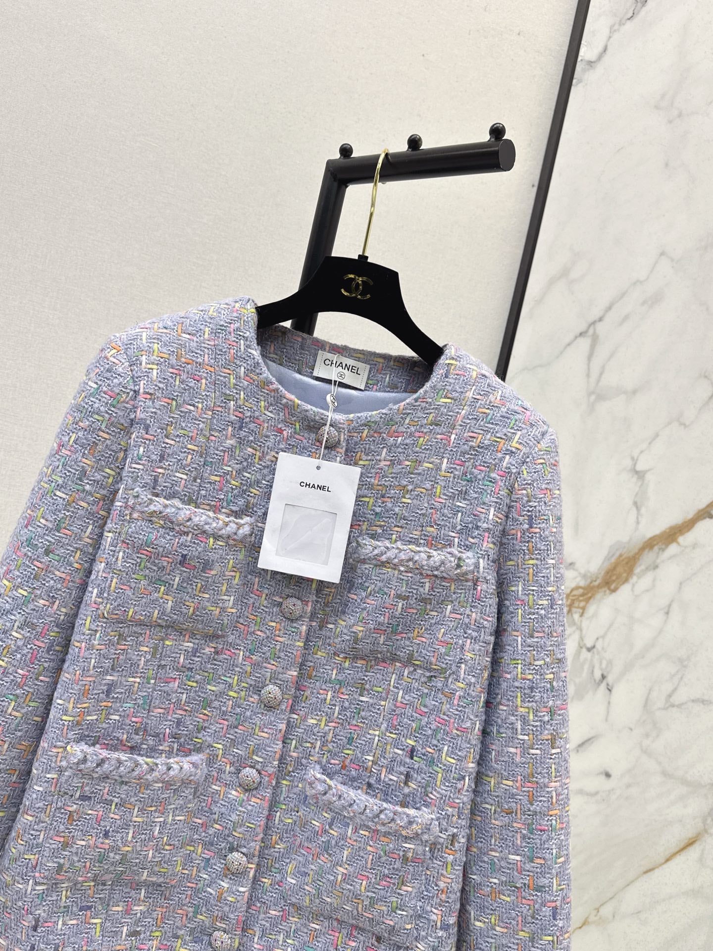 Chan 25fw woven tweed jacket