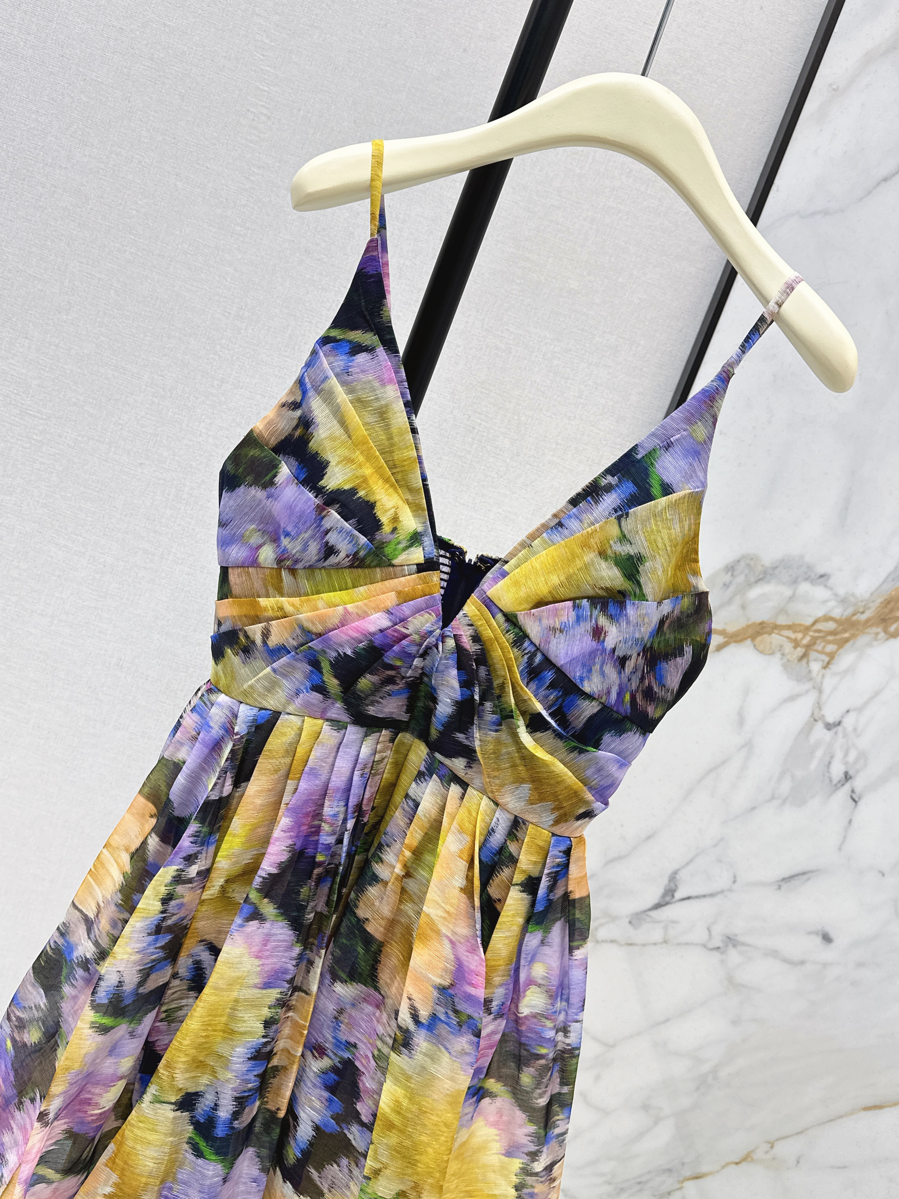 Zimm 26ss slip print dress