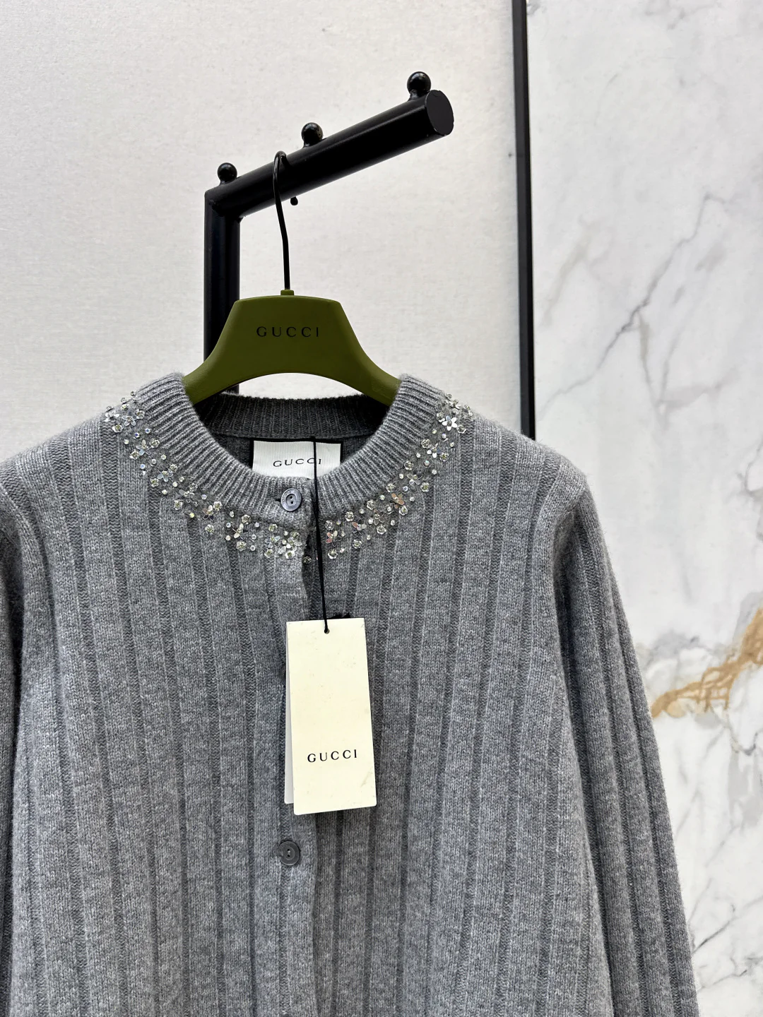 Guc 25fw british style cardigan