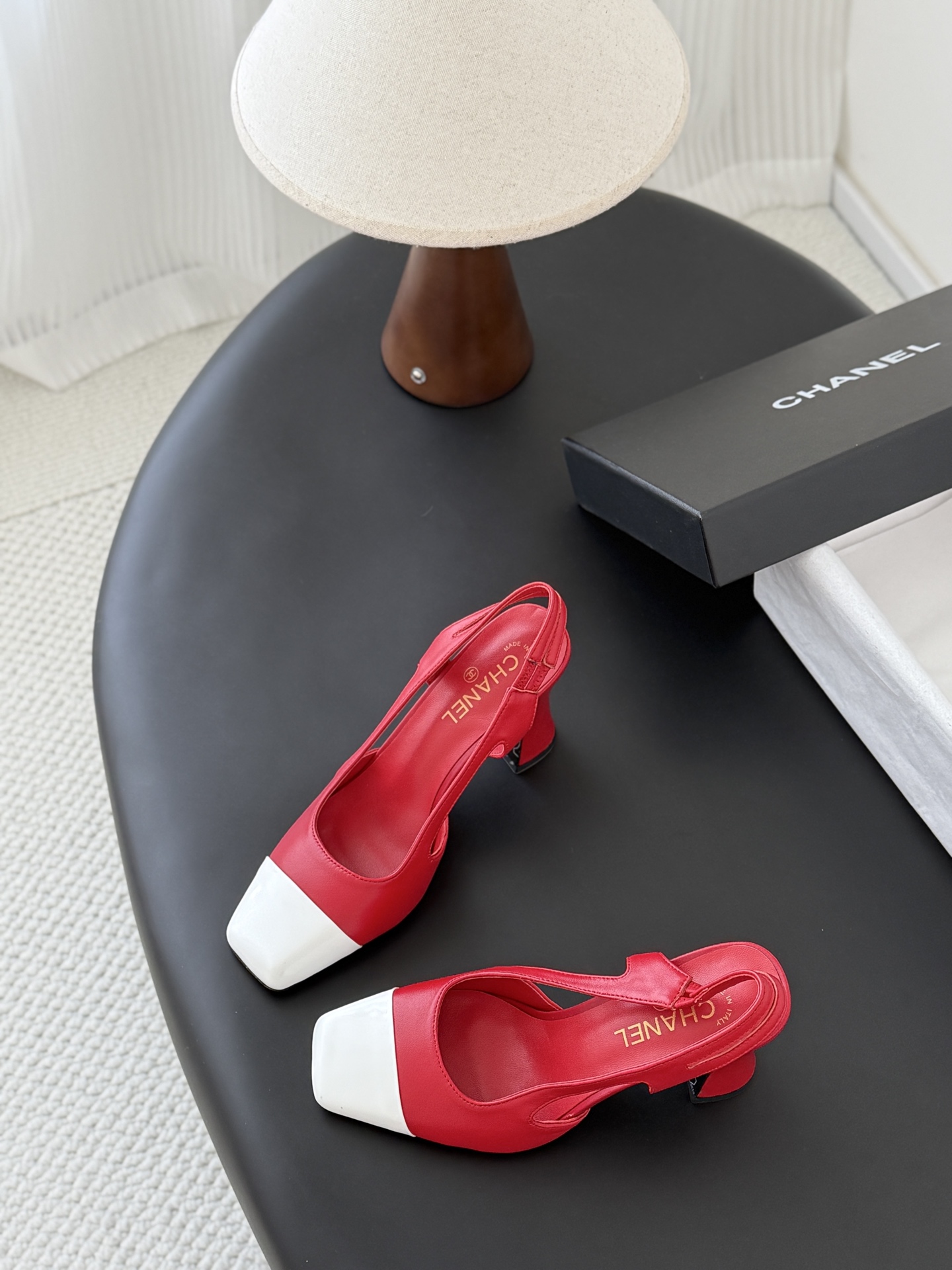 Chan 26K slingback heel mary janes