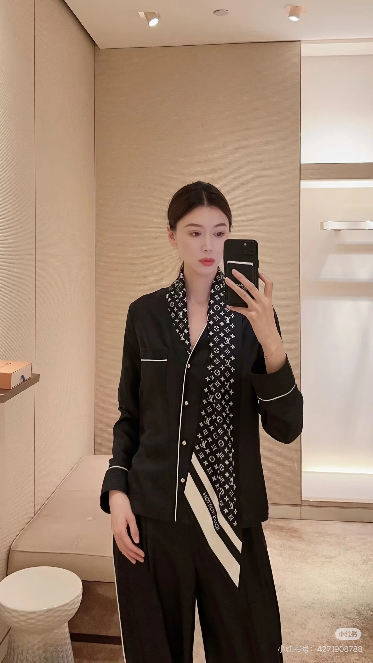 Louis 26ss print silk shirts