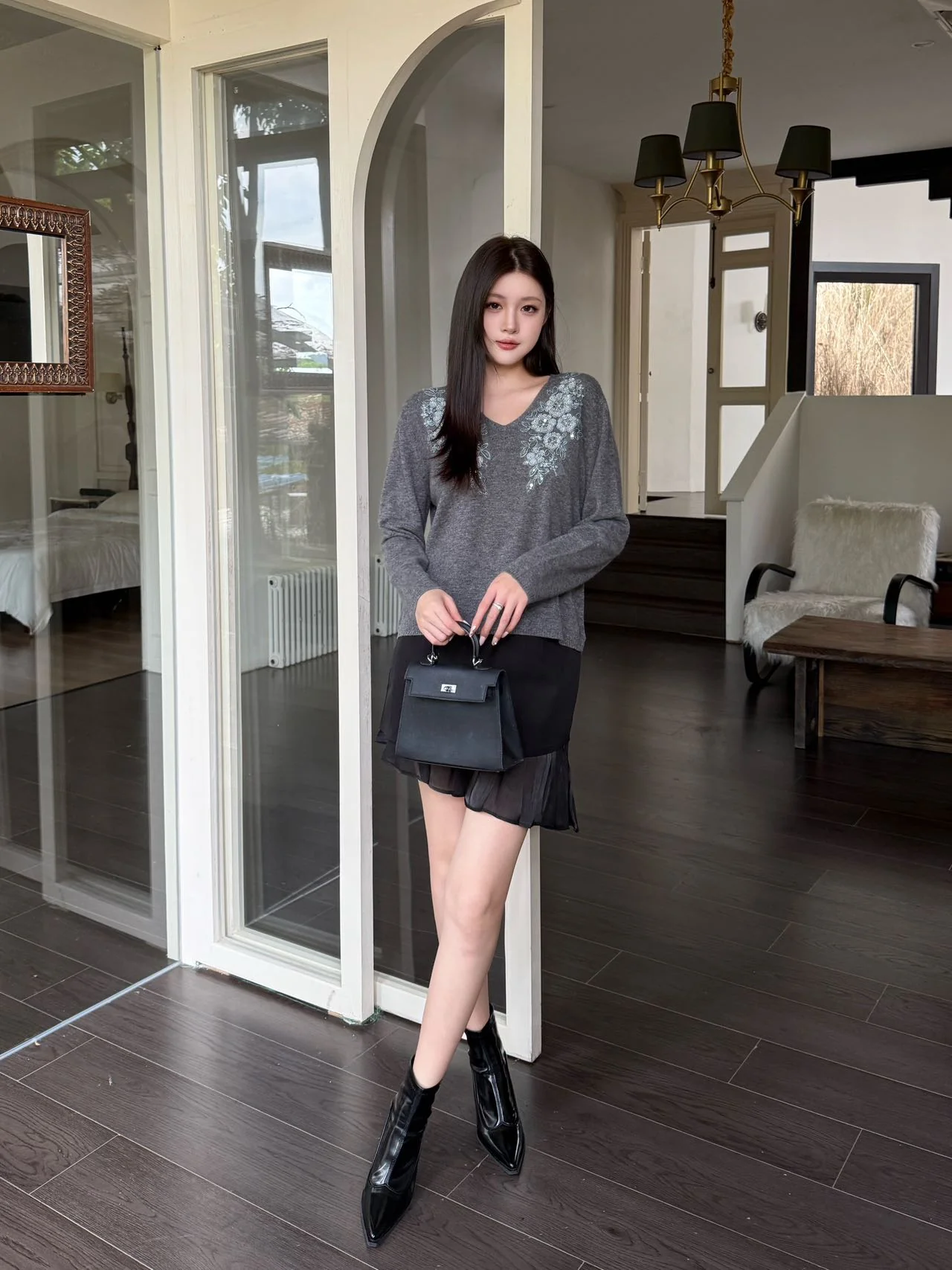 ES 25fw beading sweater