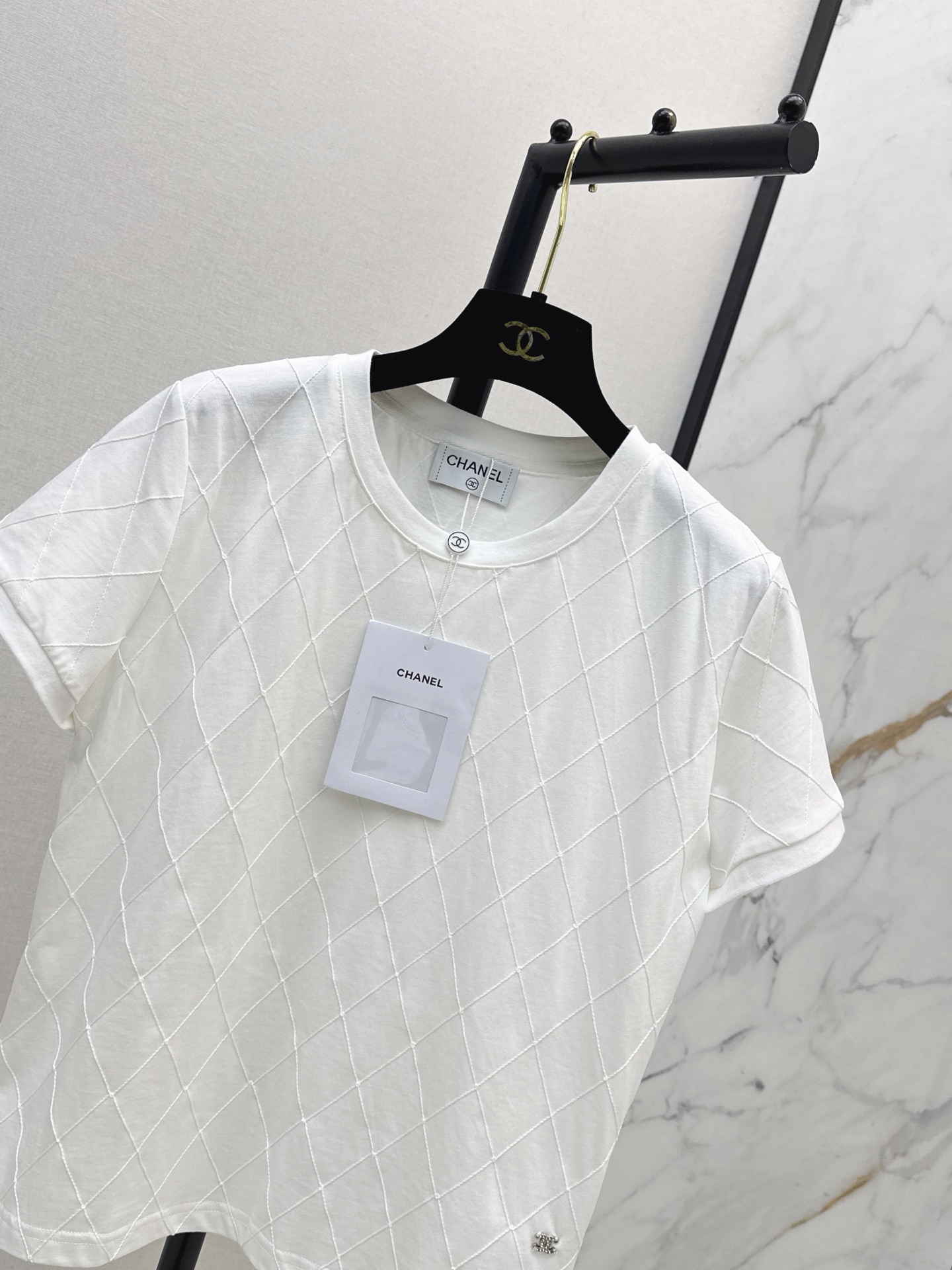 Chan 26ss argyle t-shirt