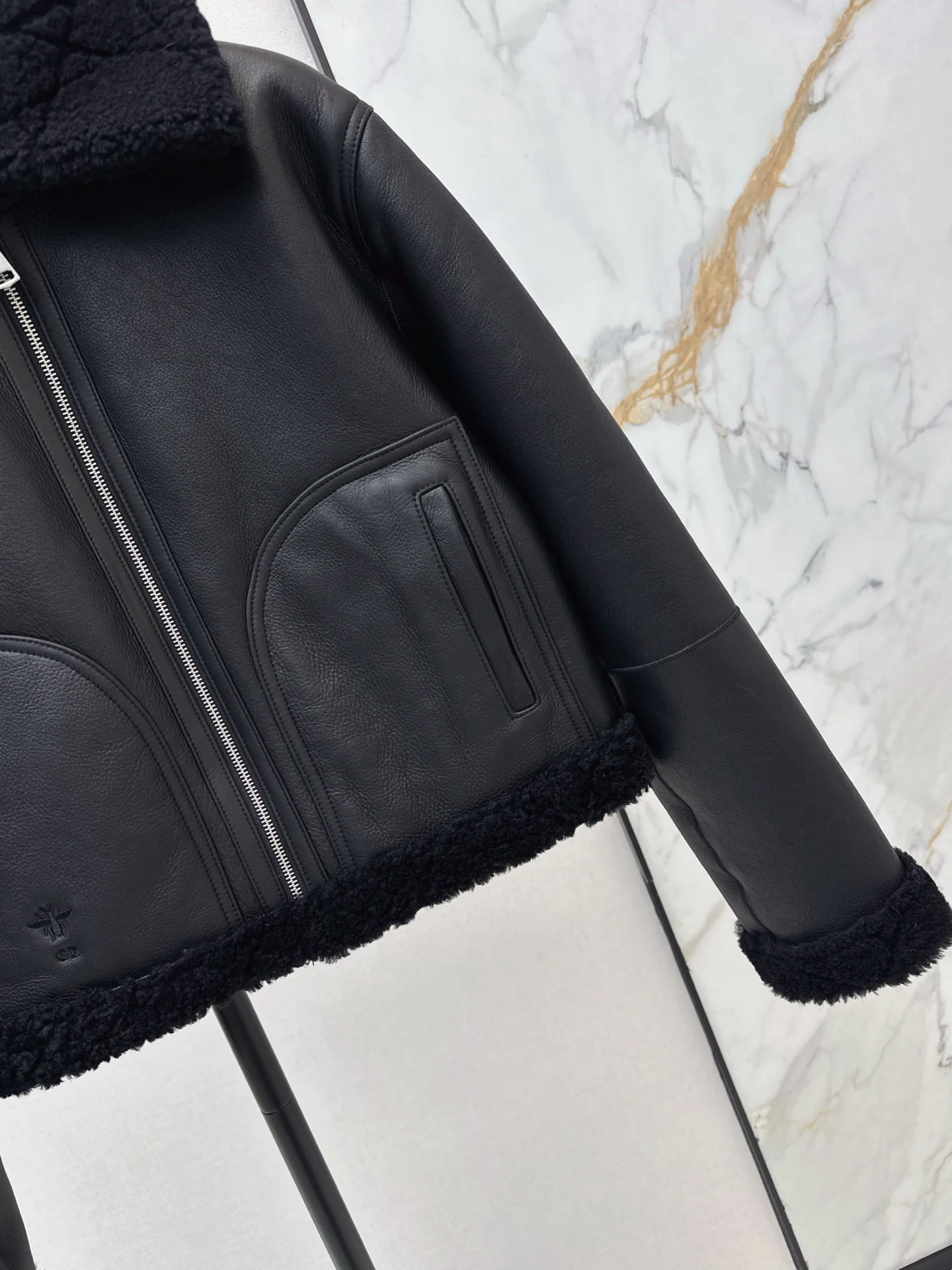 CD 26ss reversible fur jacket