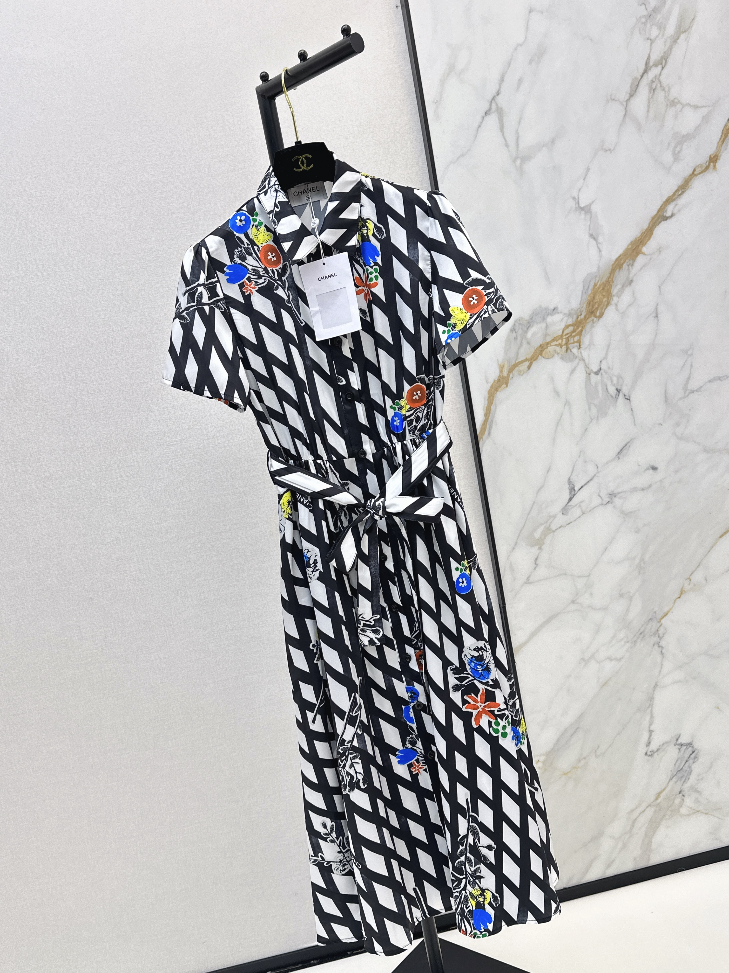Chan 26ss print dress