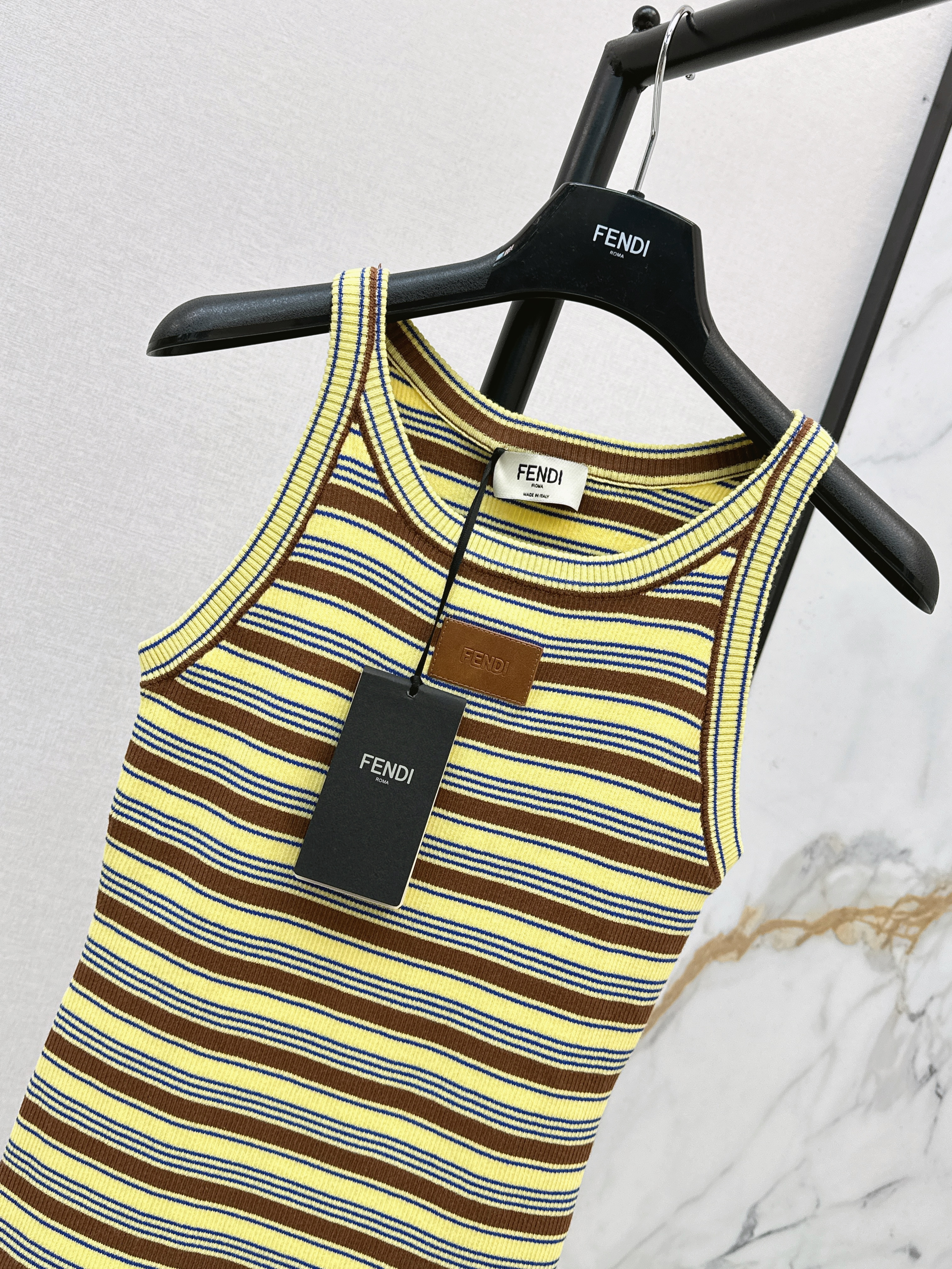 Fend 26ss stripe vest