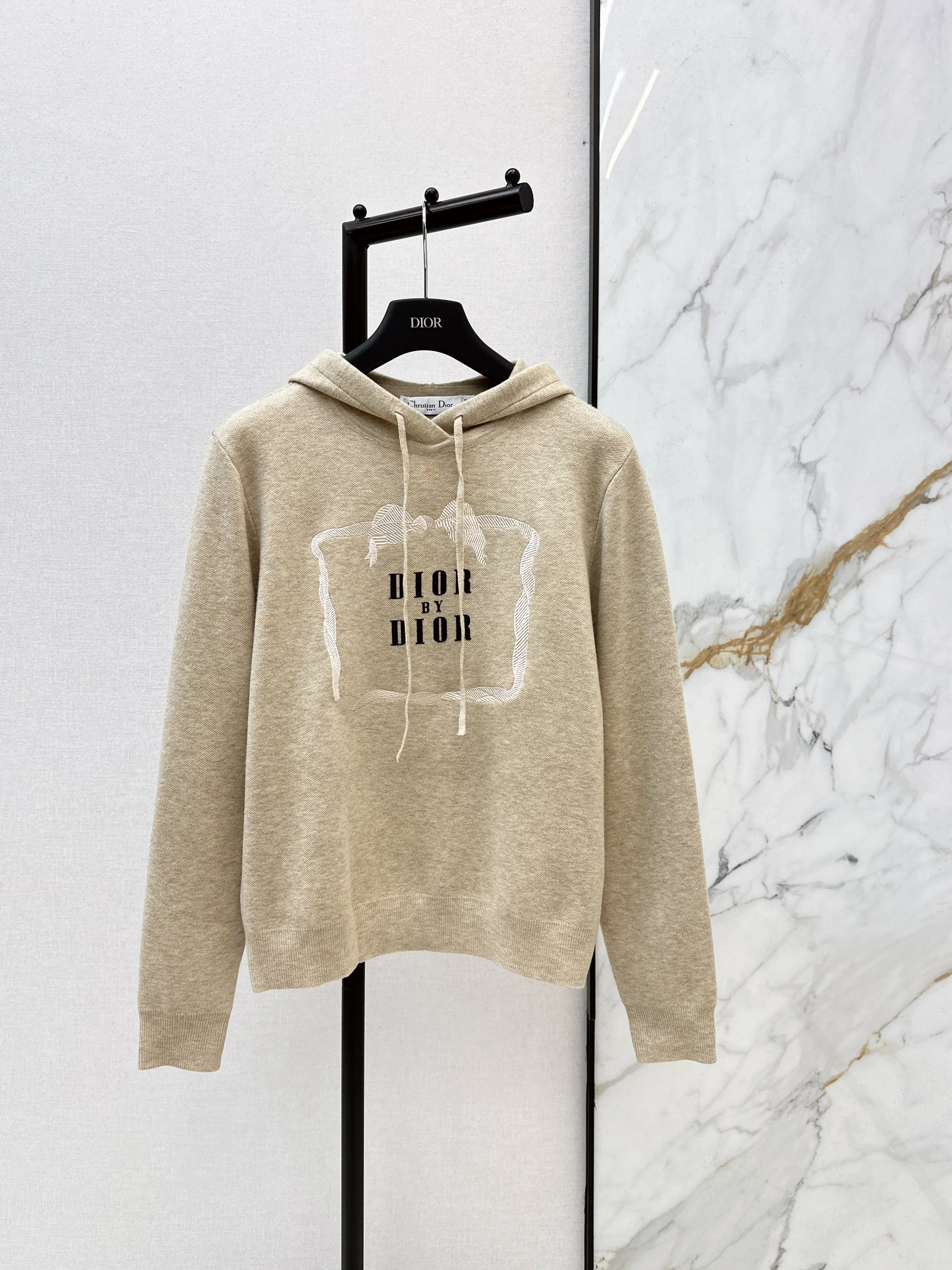 CD 26ss knitted hooded sweatshirt