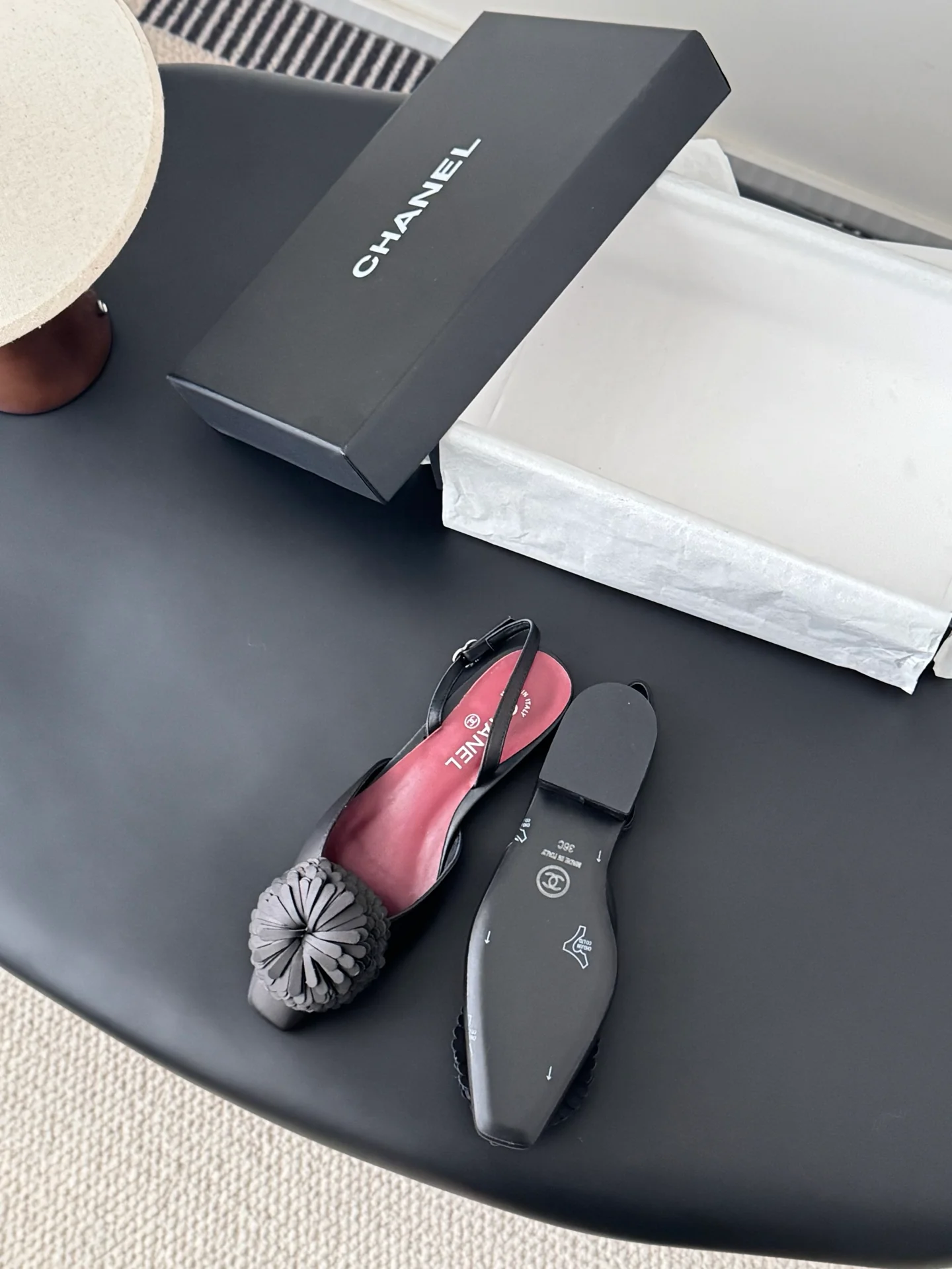 Chan 26ss slingback flats