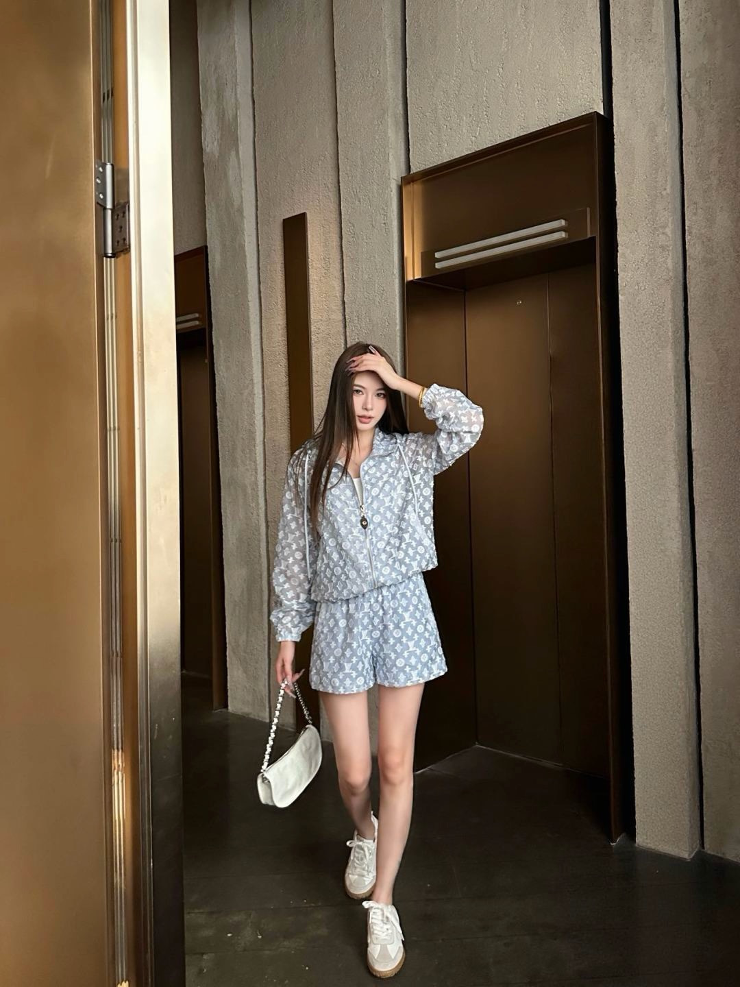 Loui 26ss jacquard outfit set
