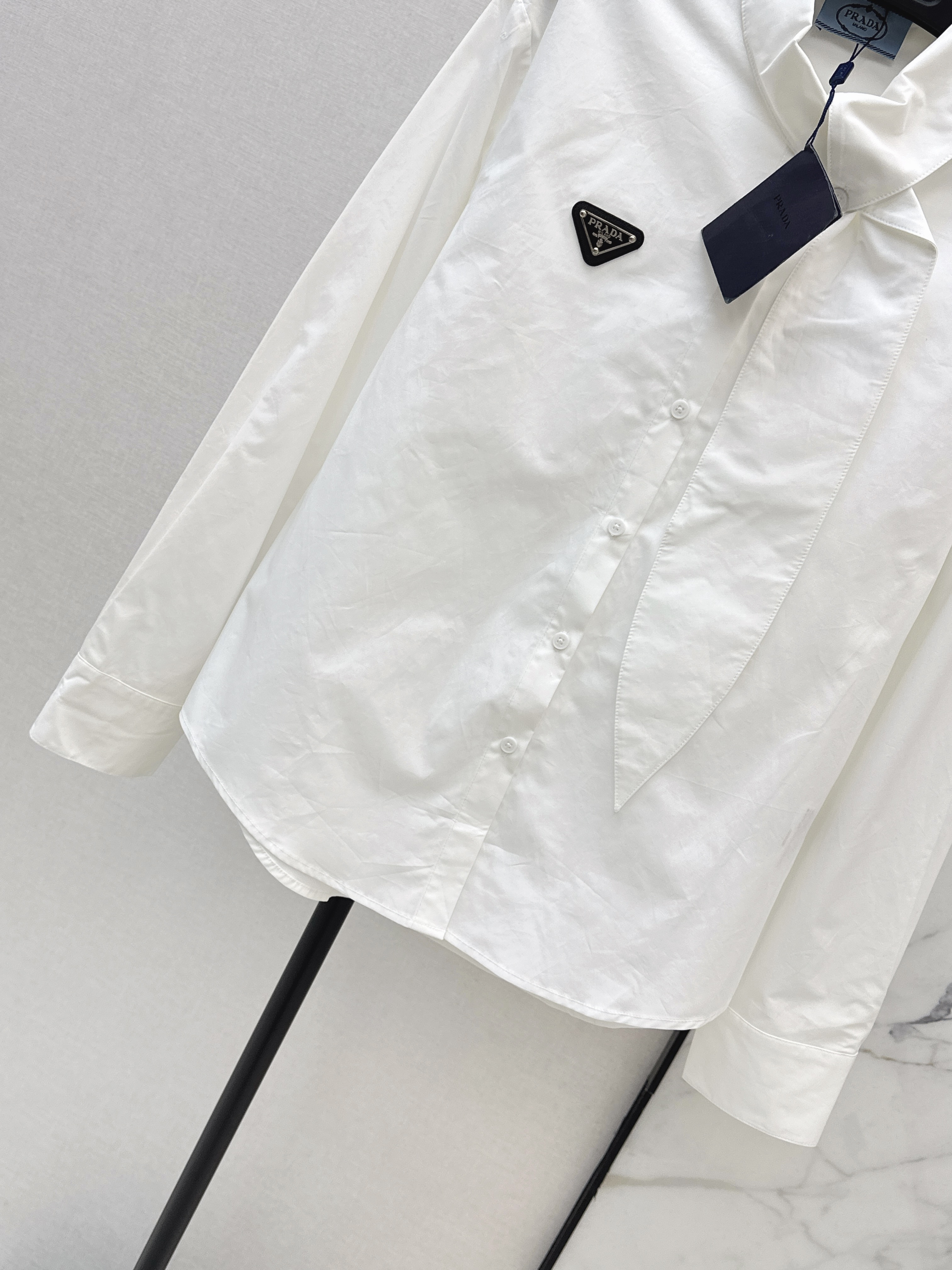 Pra 26ss ribbon shirt