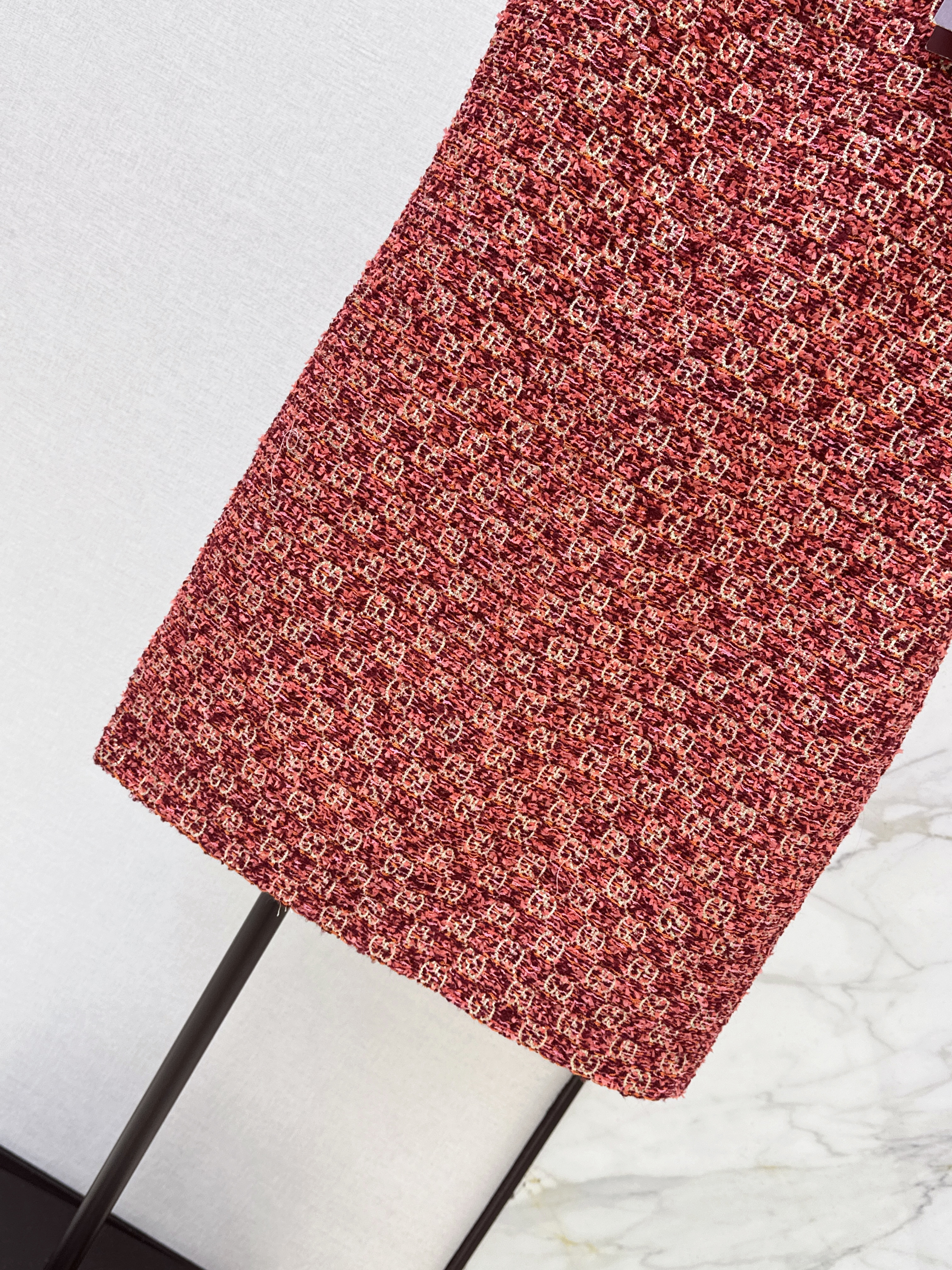 Guc 26ss jacquard slip dress