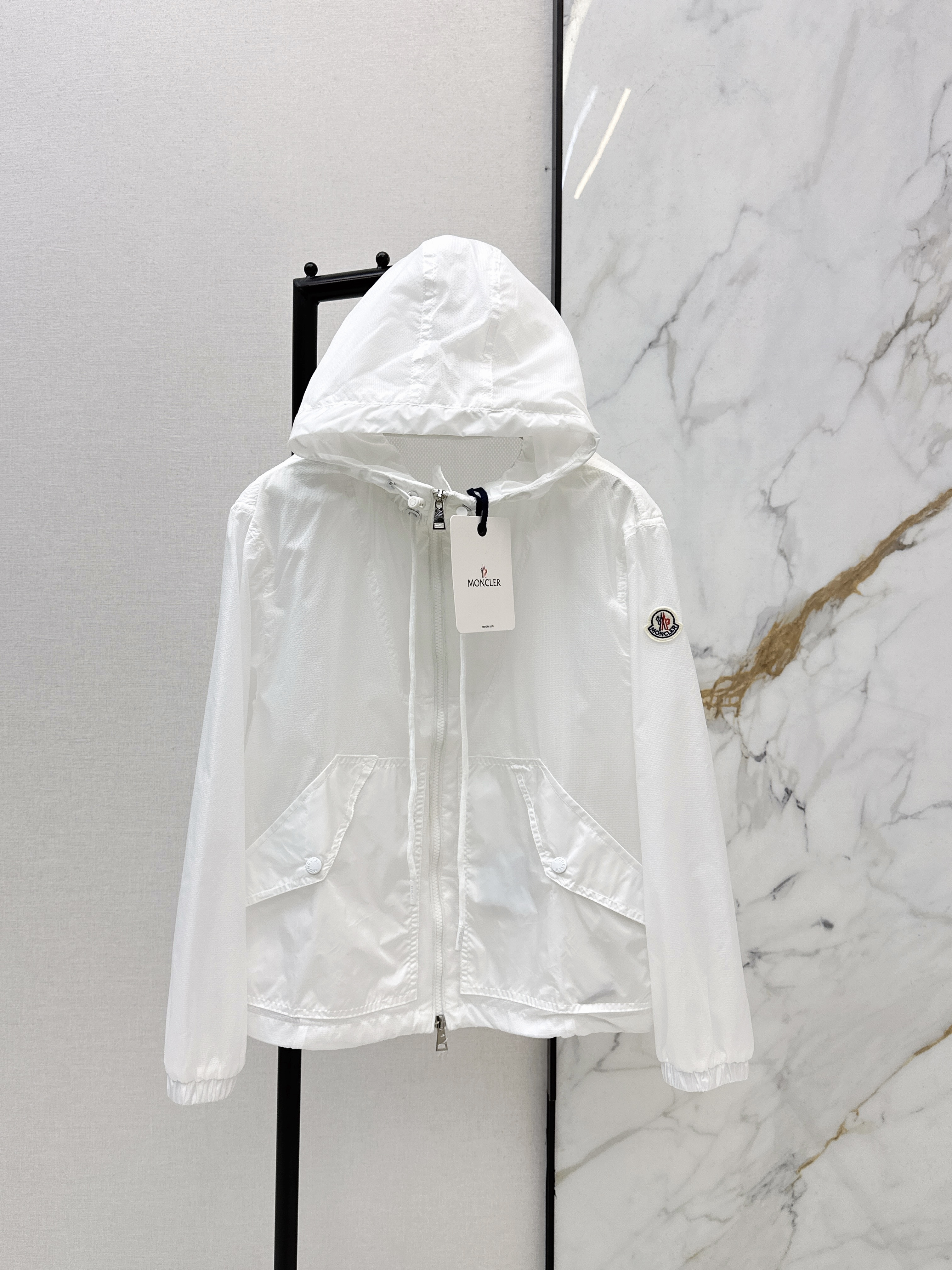 Monc 26ss hooded trench coats