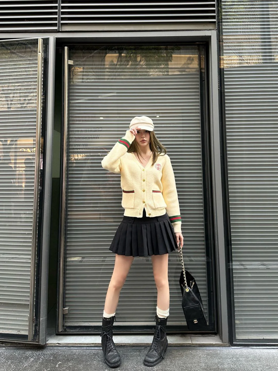 Gucc 25fw jacquard knit cardigan