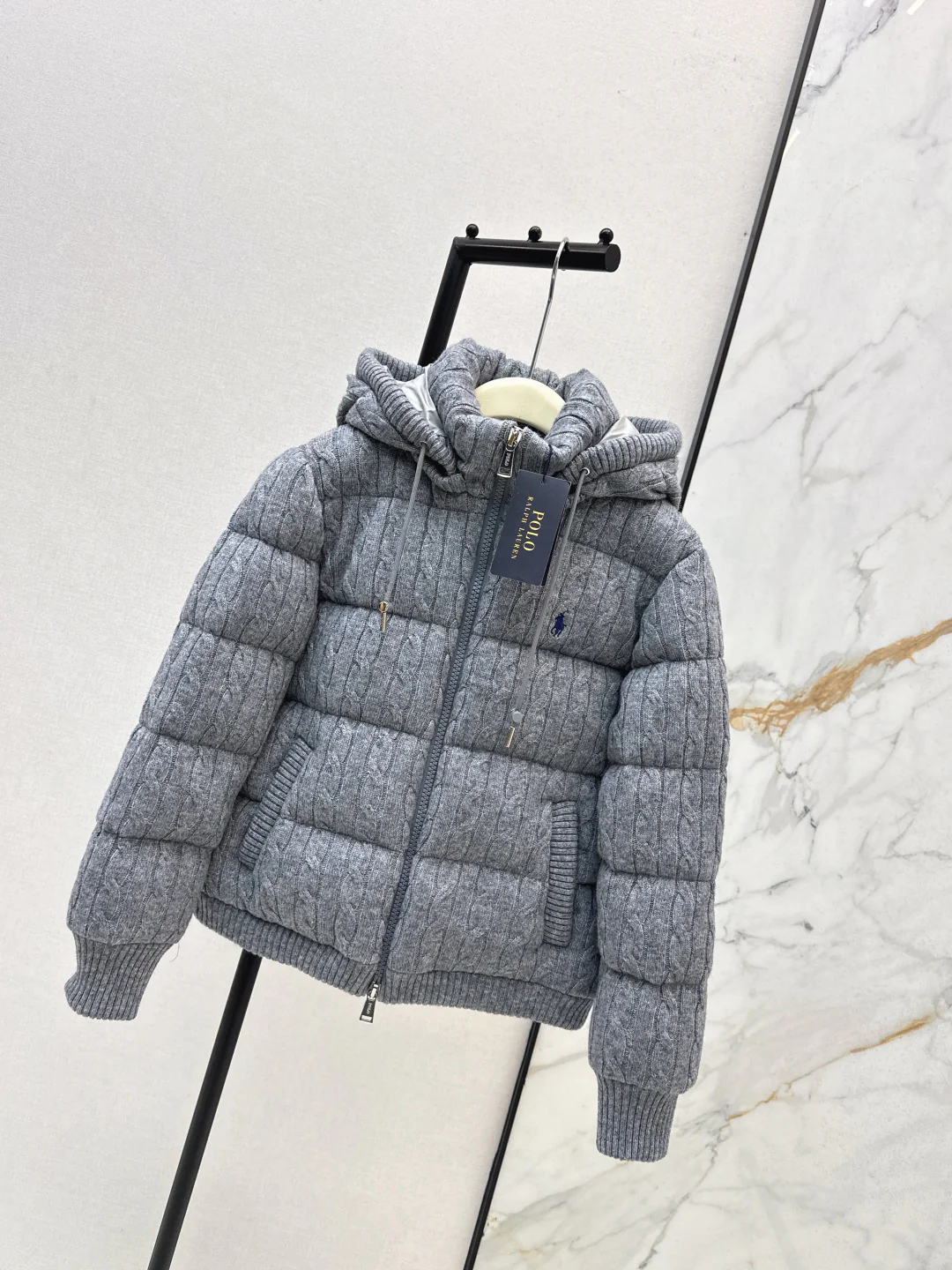 Ralp 25fw knit down jacket