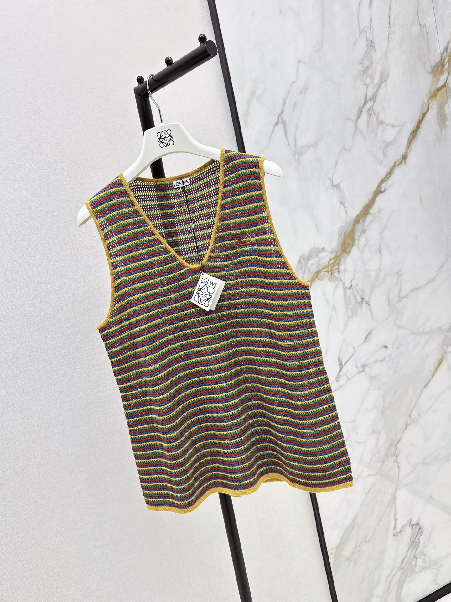Loe 26ss sleeveless stripe vest
