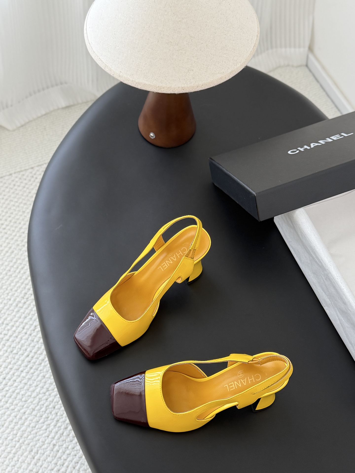 Chan 26K slingback heel mary janes
