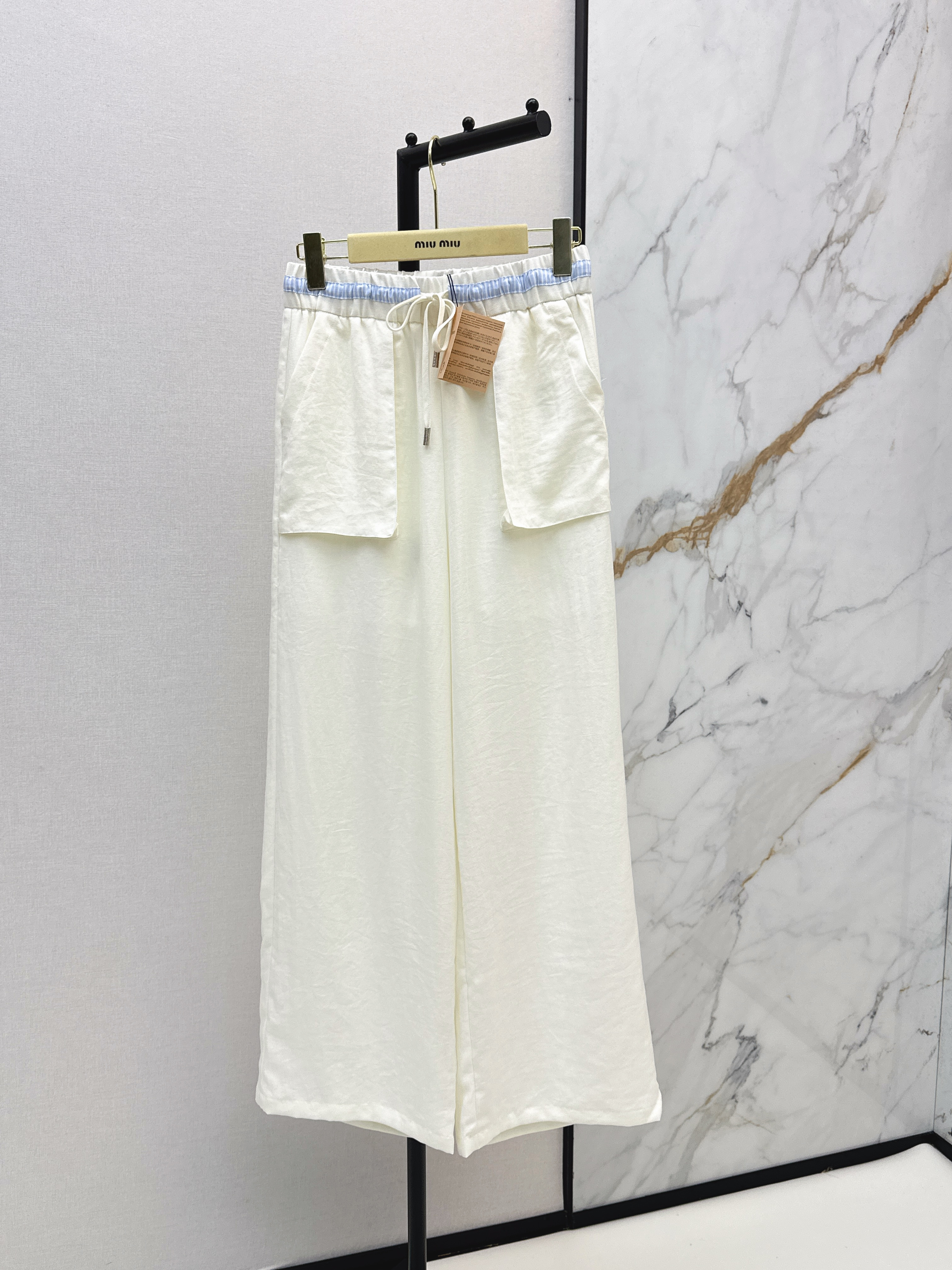 Miu 26ss straight-leg pants