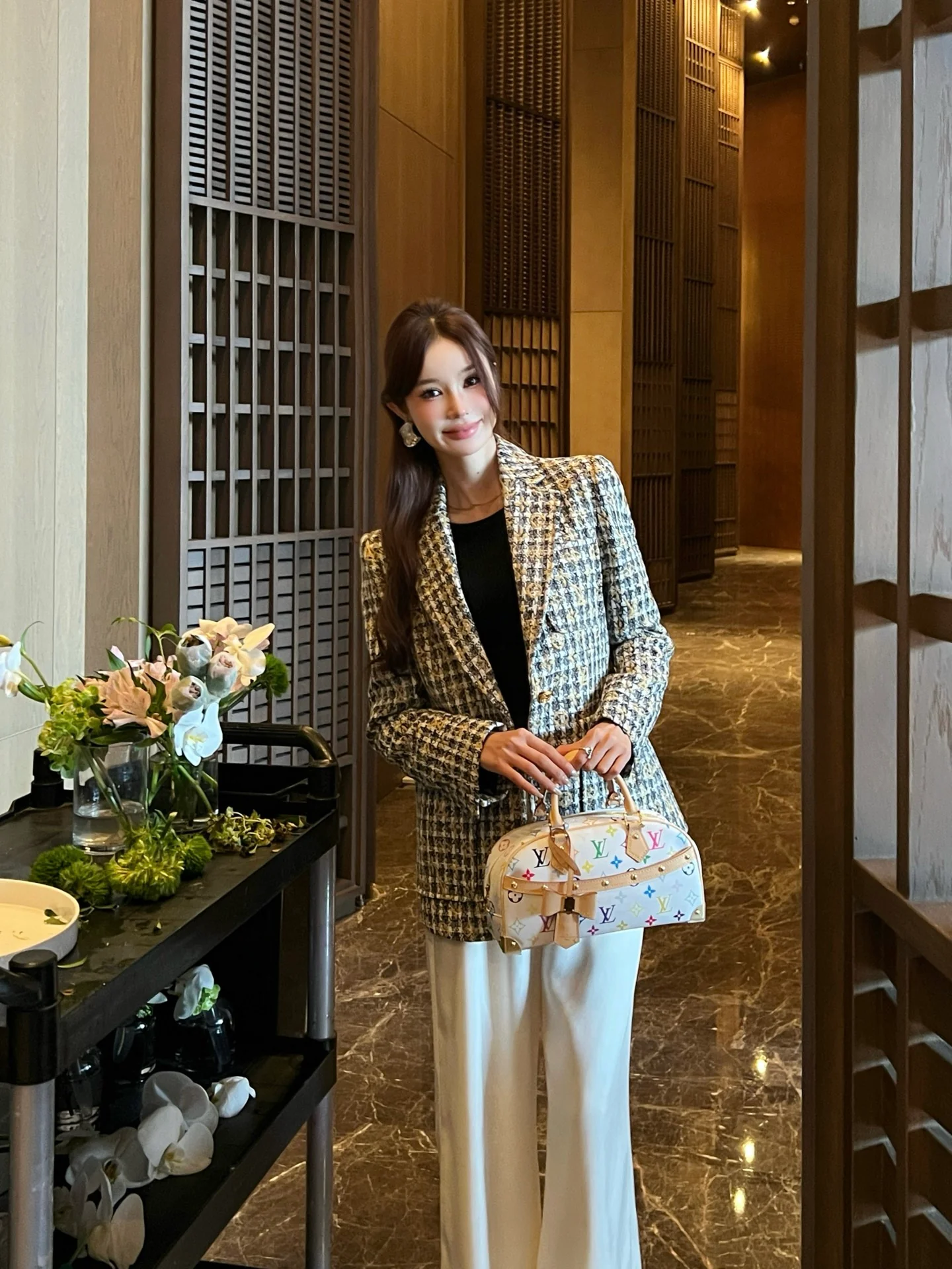 Louis 26ss woven blazer