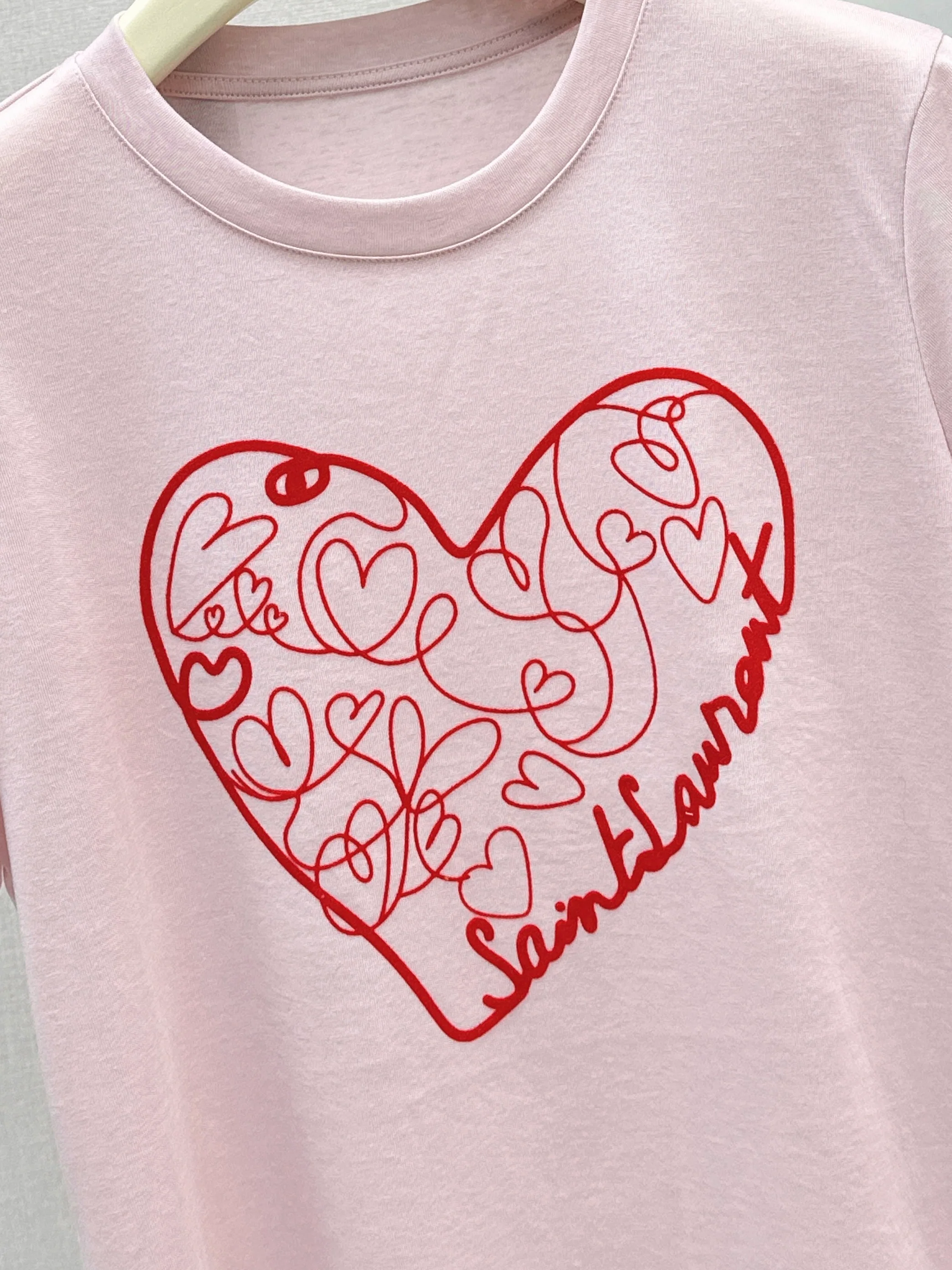 Saint 26ss heart t-shirts