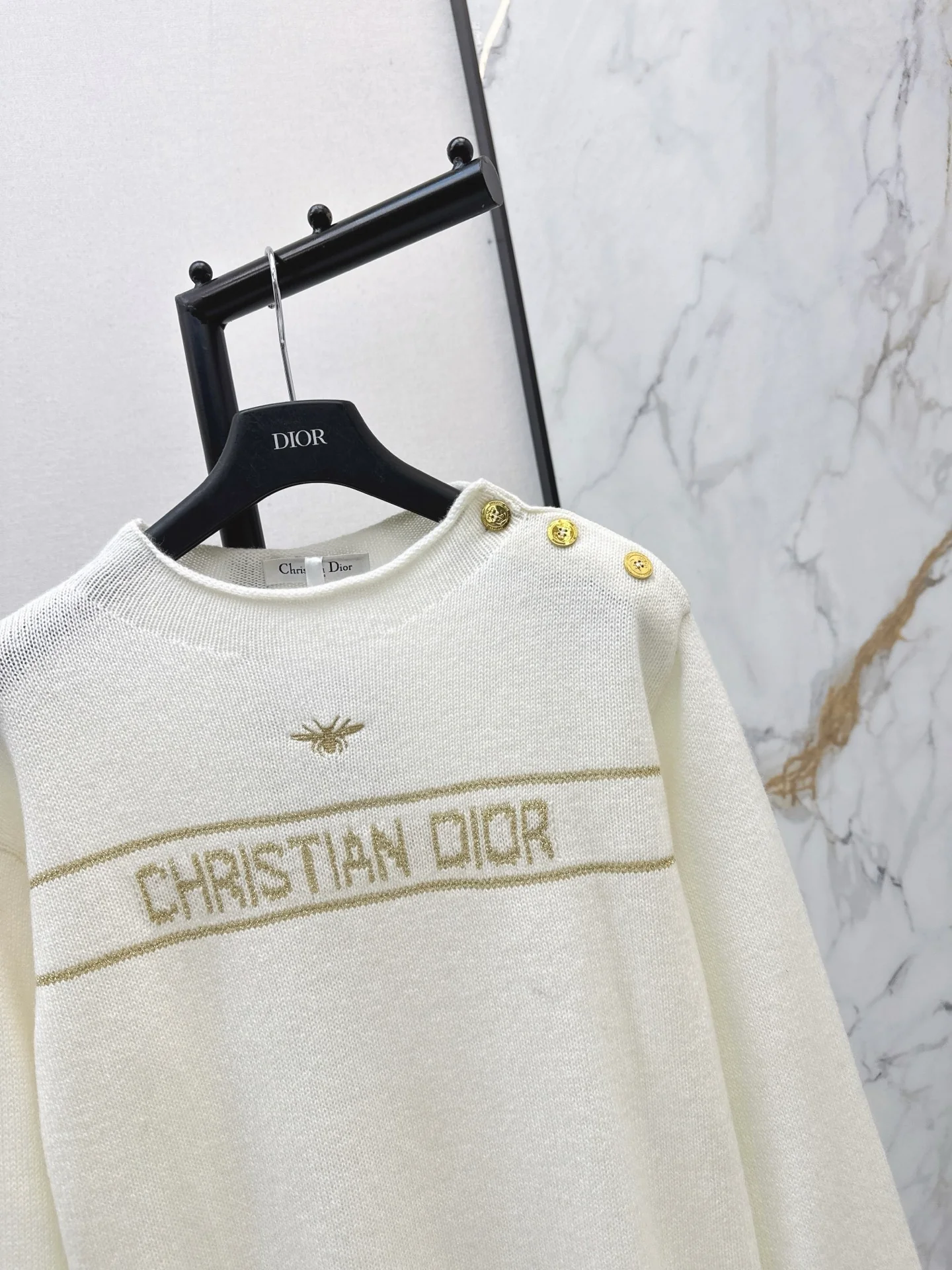 CD 26ss embroidery cashmere sweater