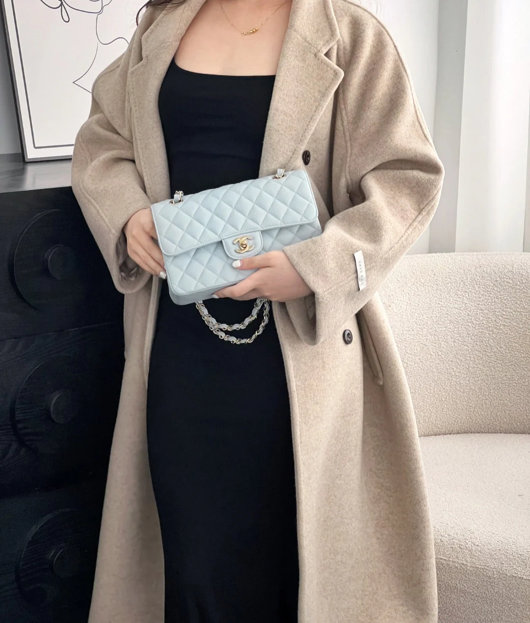 Chan cf23 chain shoulder bag