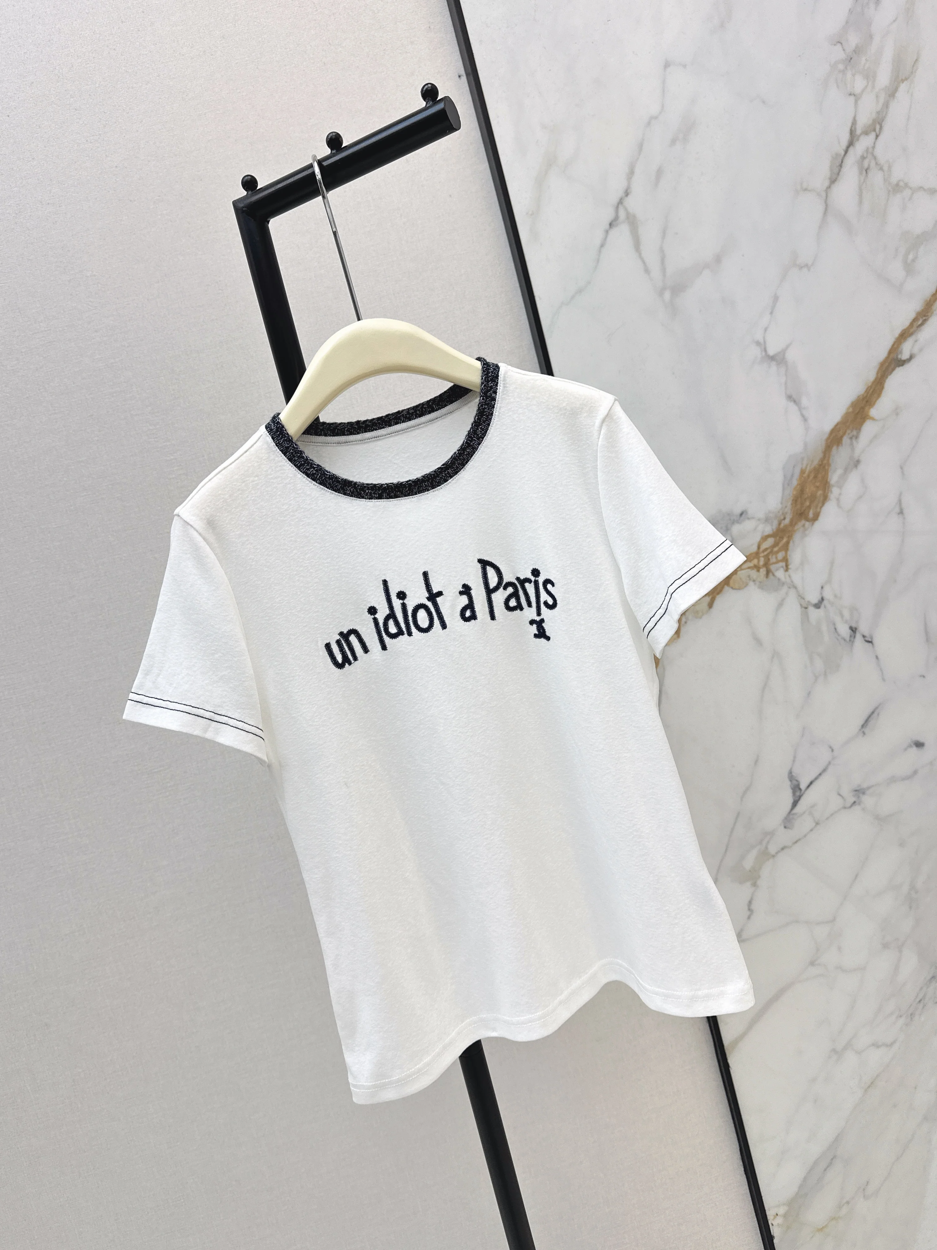 Chan 26ss embroidery t-shirts