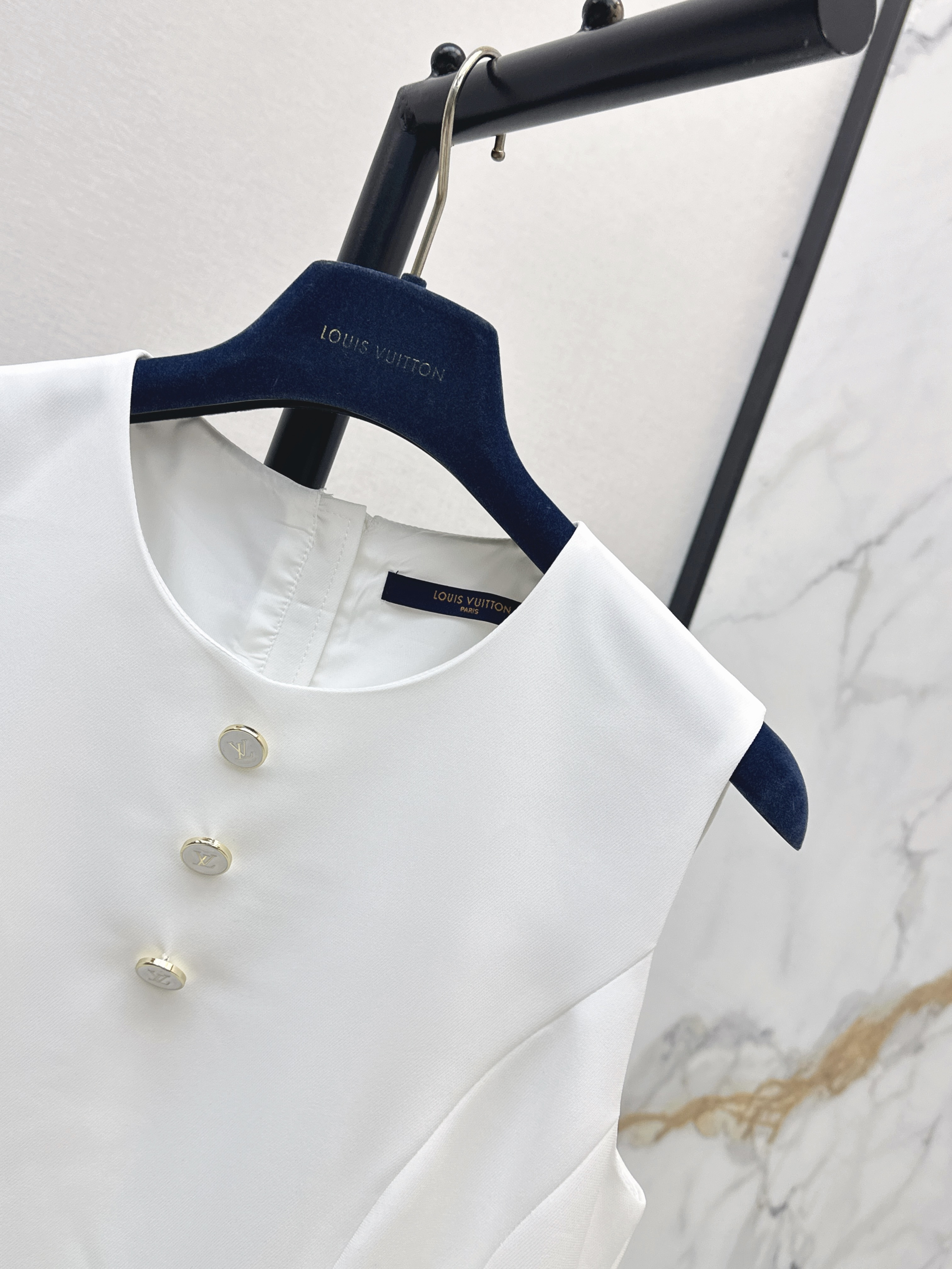 Louis 26SS Sleeveless Shift Mini Dress