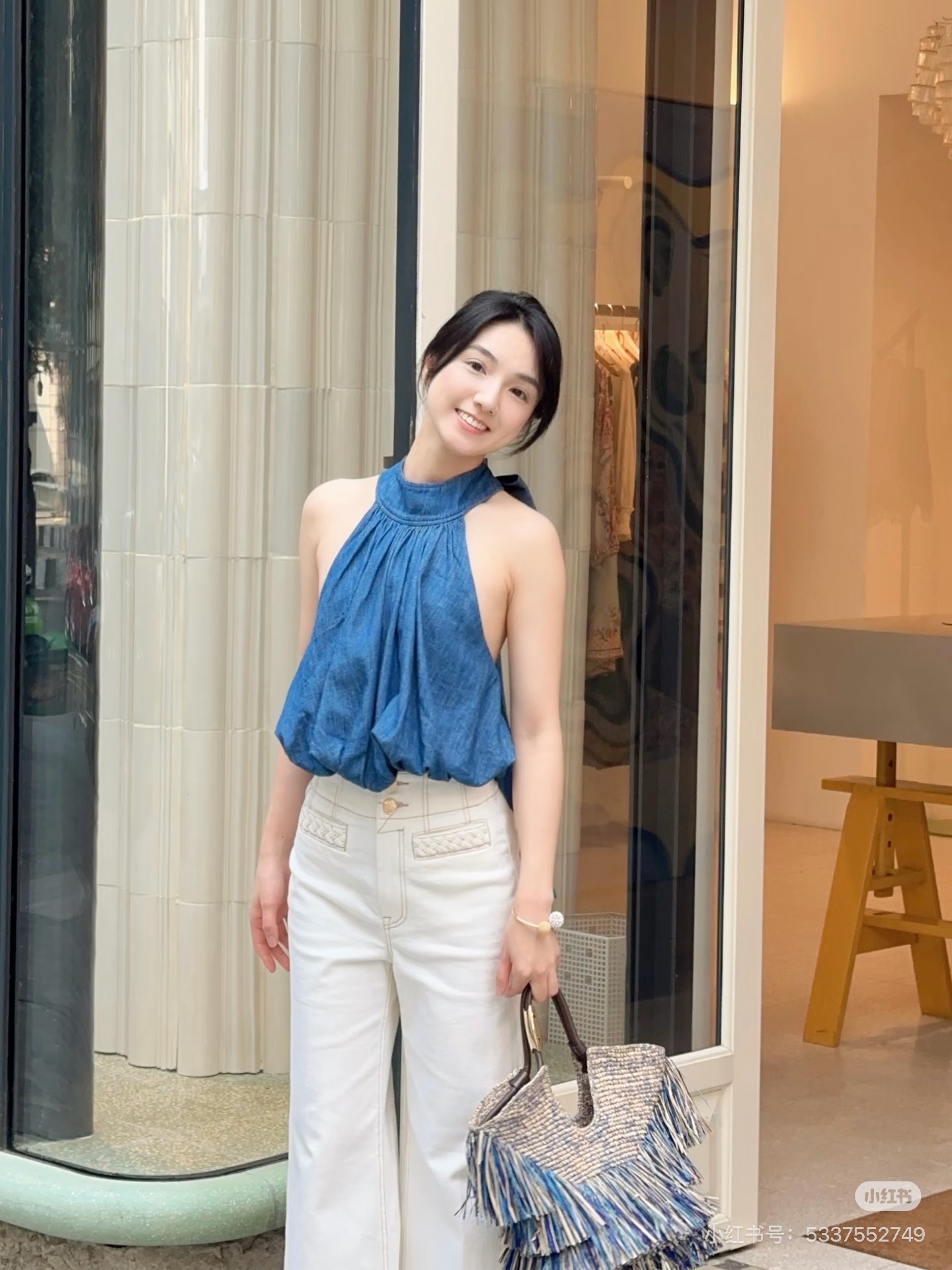 Zimm 26ss halter neck backless top