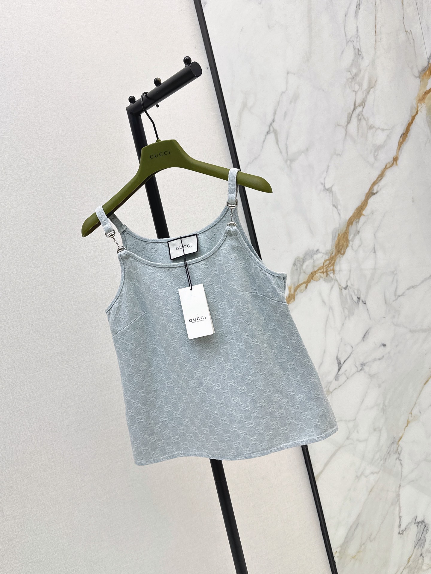 Guc 26ss jacquard denim camisole
