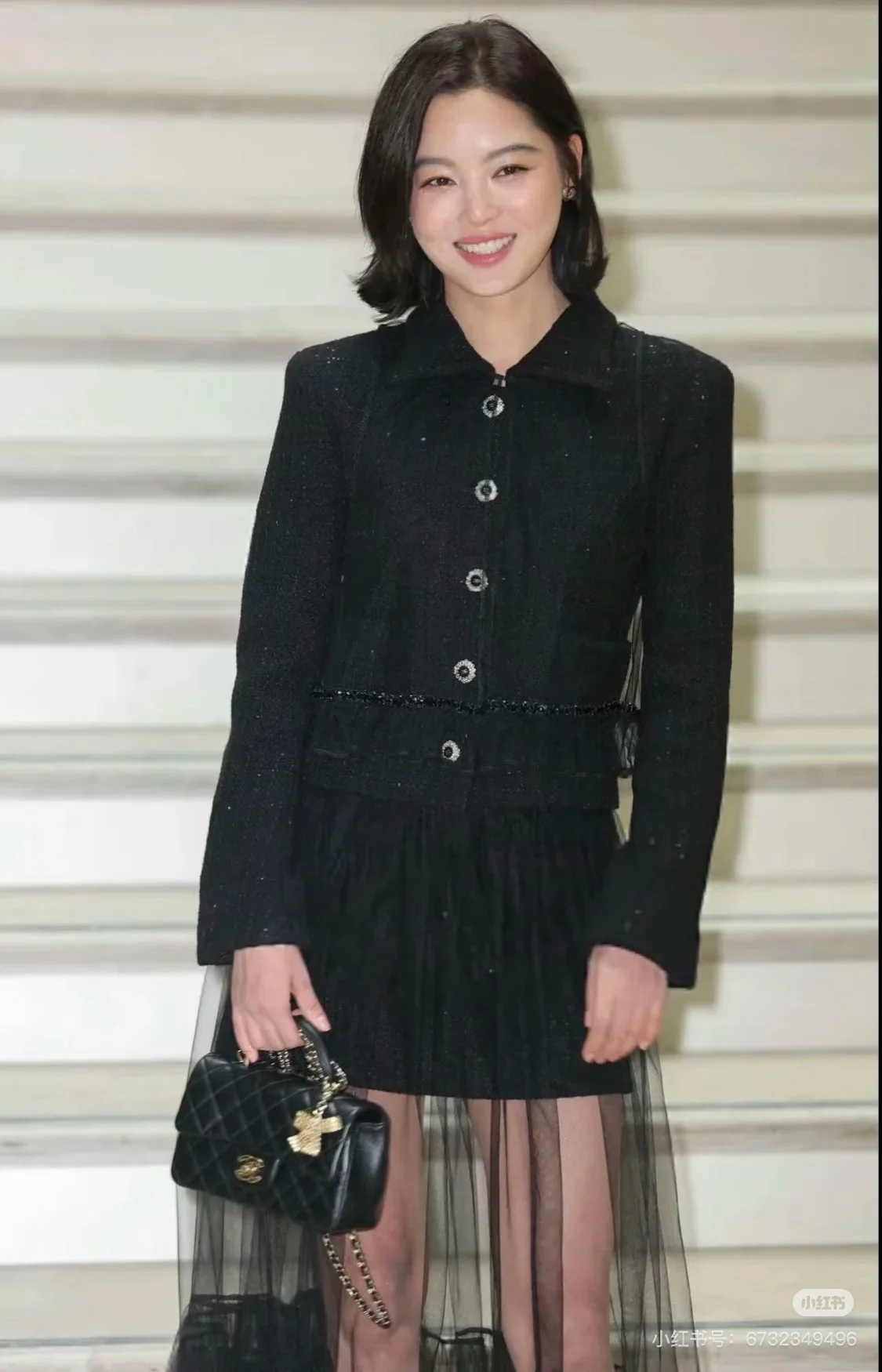 Chan 25fw woven tweed jacket