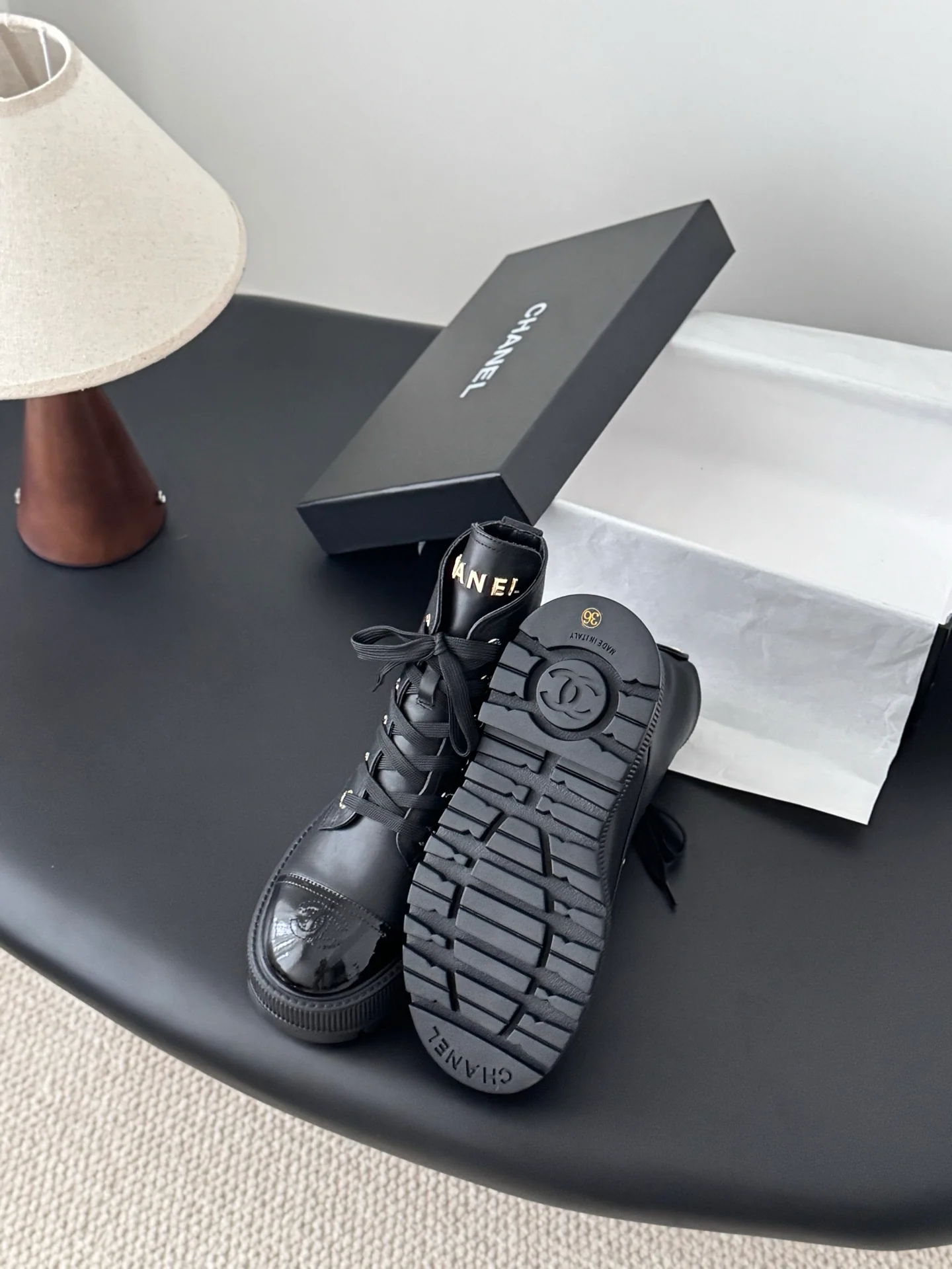 Chan 25fw ankle boots