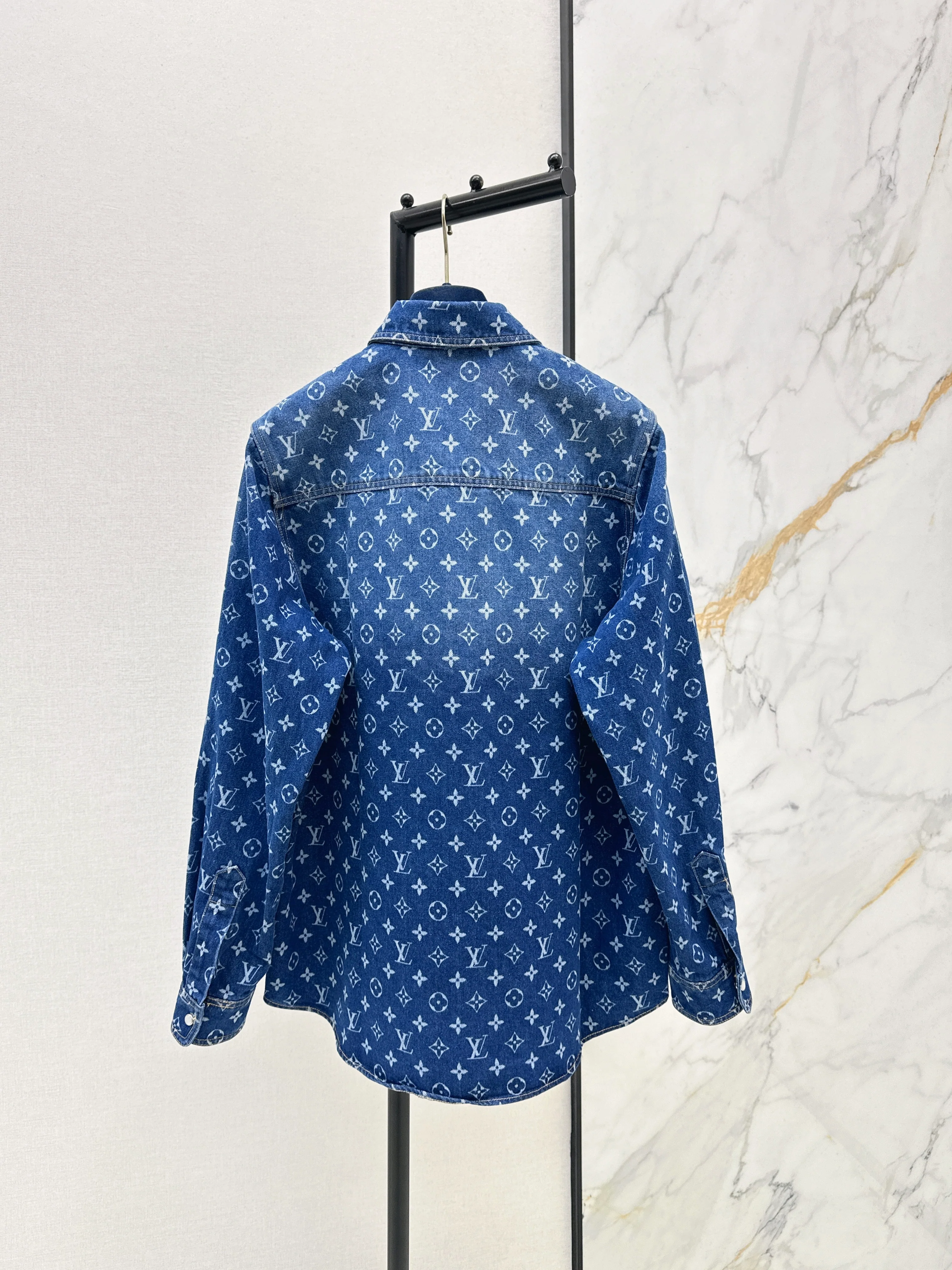 Louis 26ss denim jacquard shirts jacket