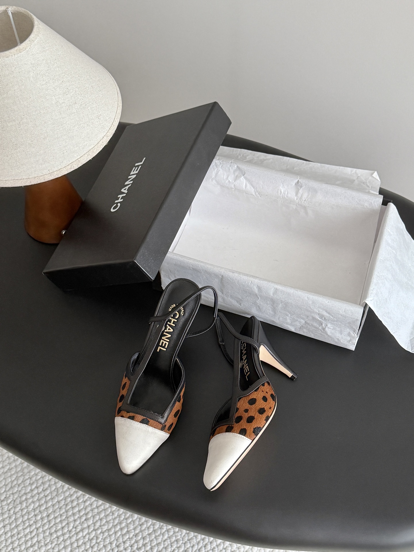 Chan 26A slingback heel