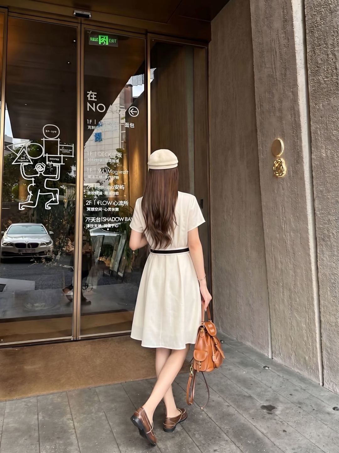 Chan 26ss belted shirt dress
