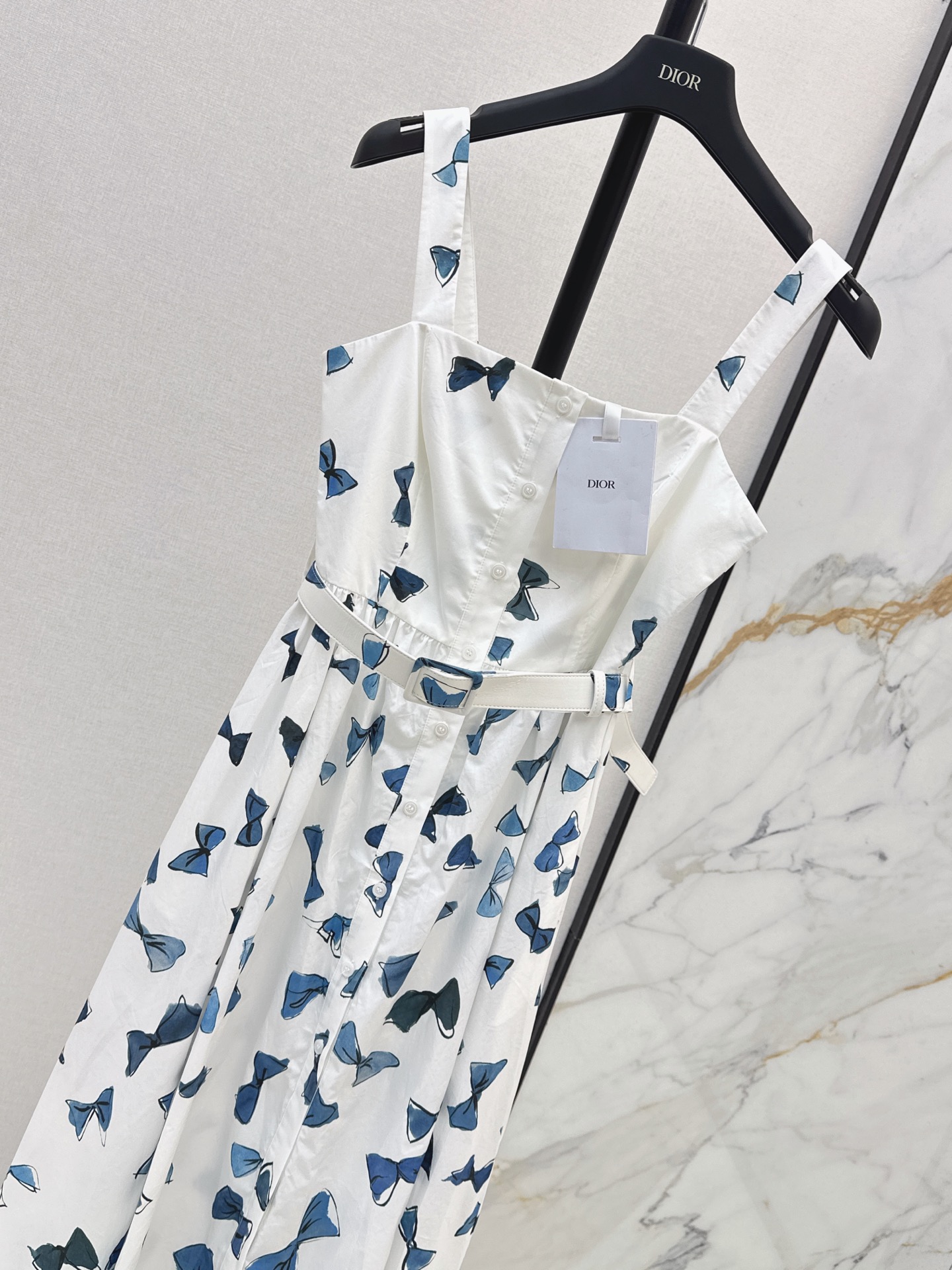 CD 26ss bow print silp dress