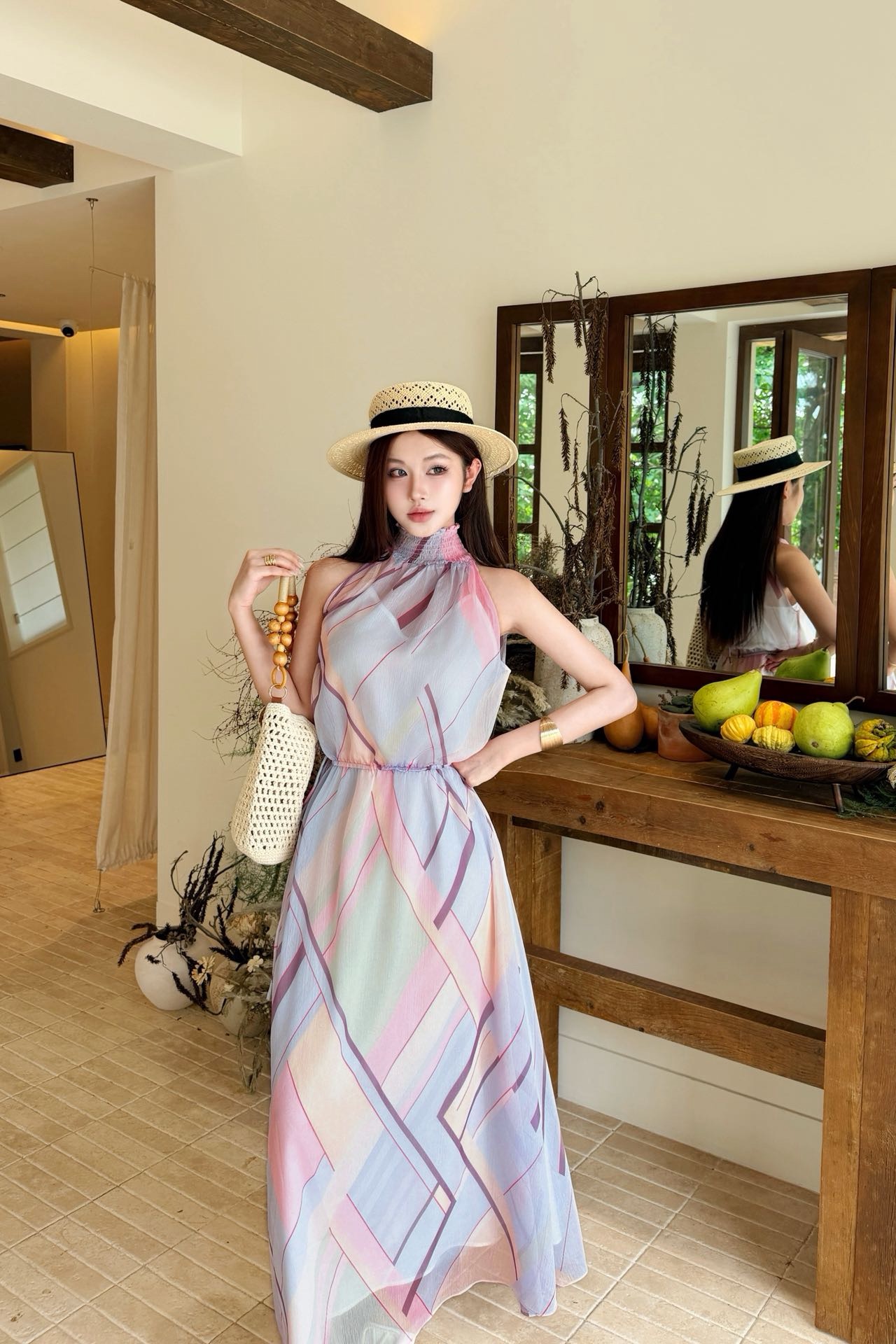 Fend 26ss print dress