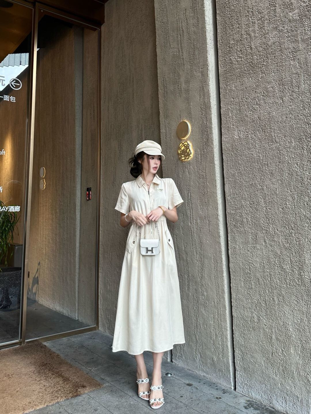 Pra 26ss drawstring dress