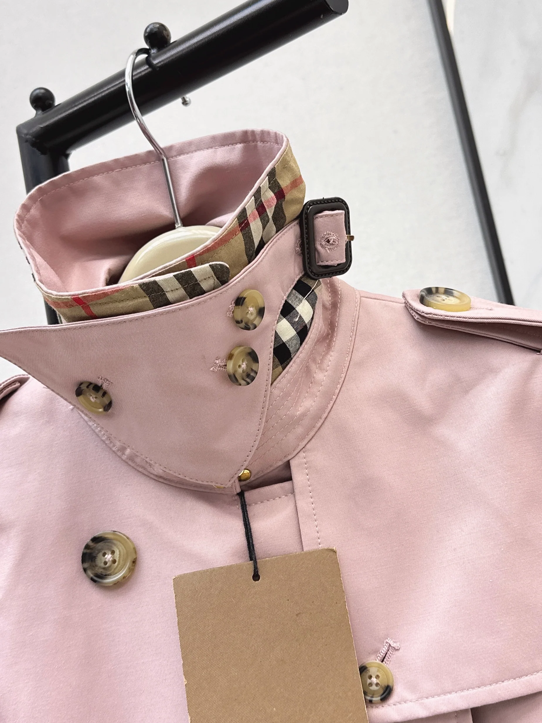 Burb 26ss double-breasted trench coat