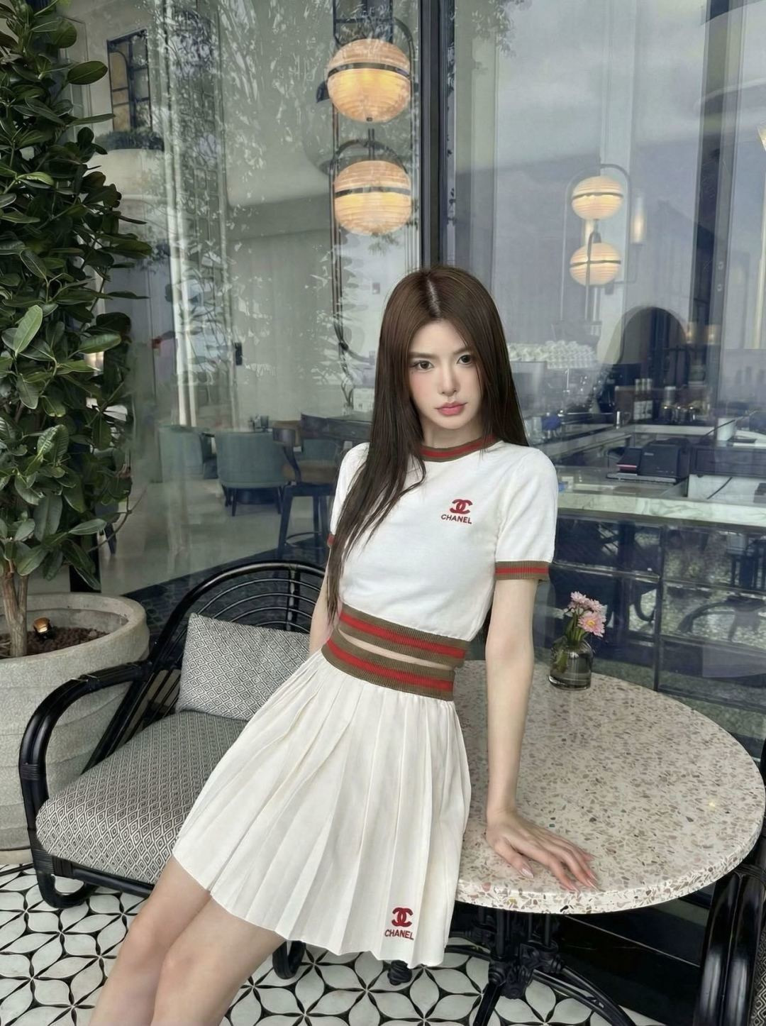 Chan 26ss knitted outfit sets