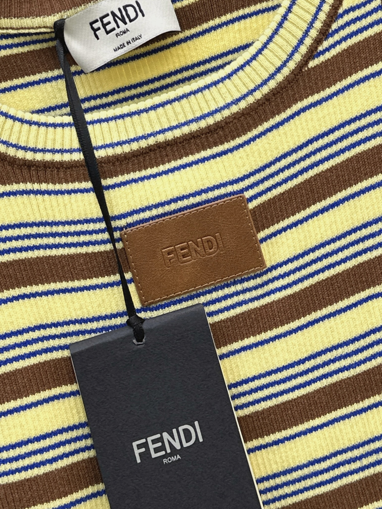 Fend 26ss stripe vest