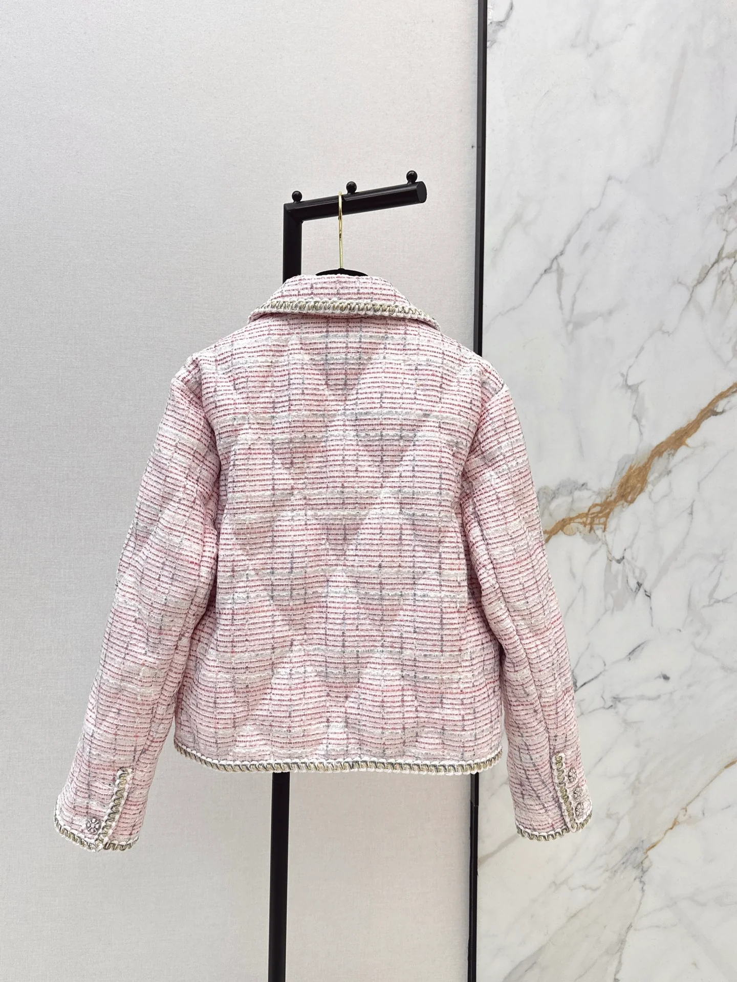 Chan 26ss tweed down jacket