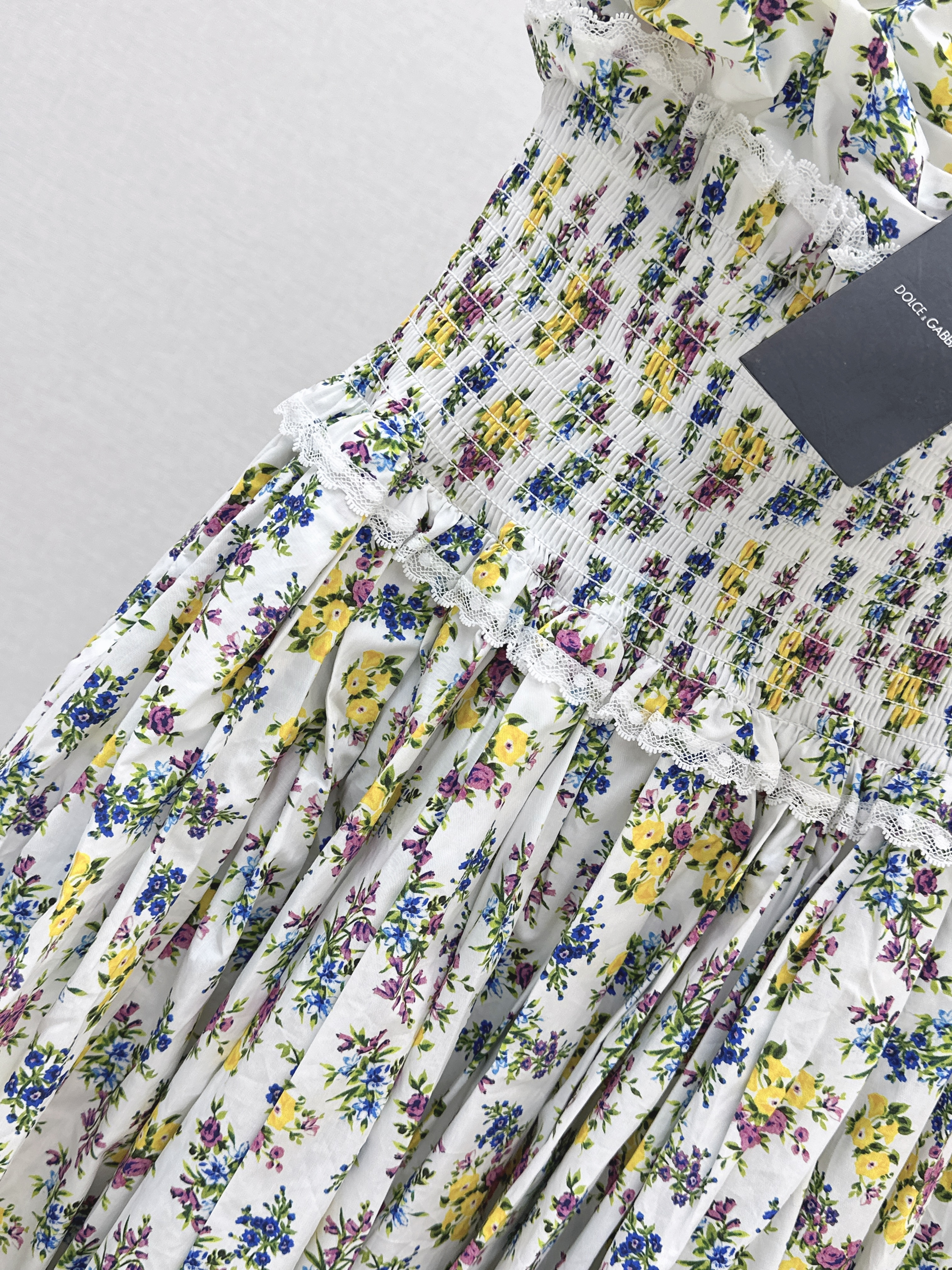 Dolc 26ss print  halter neck dress