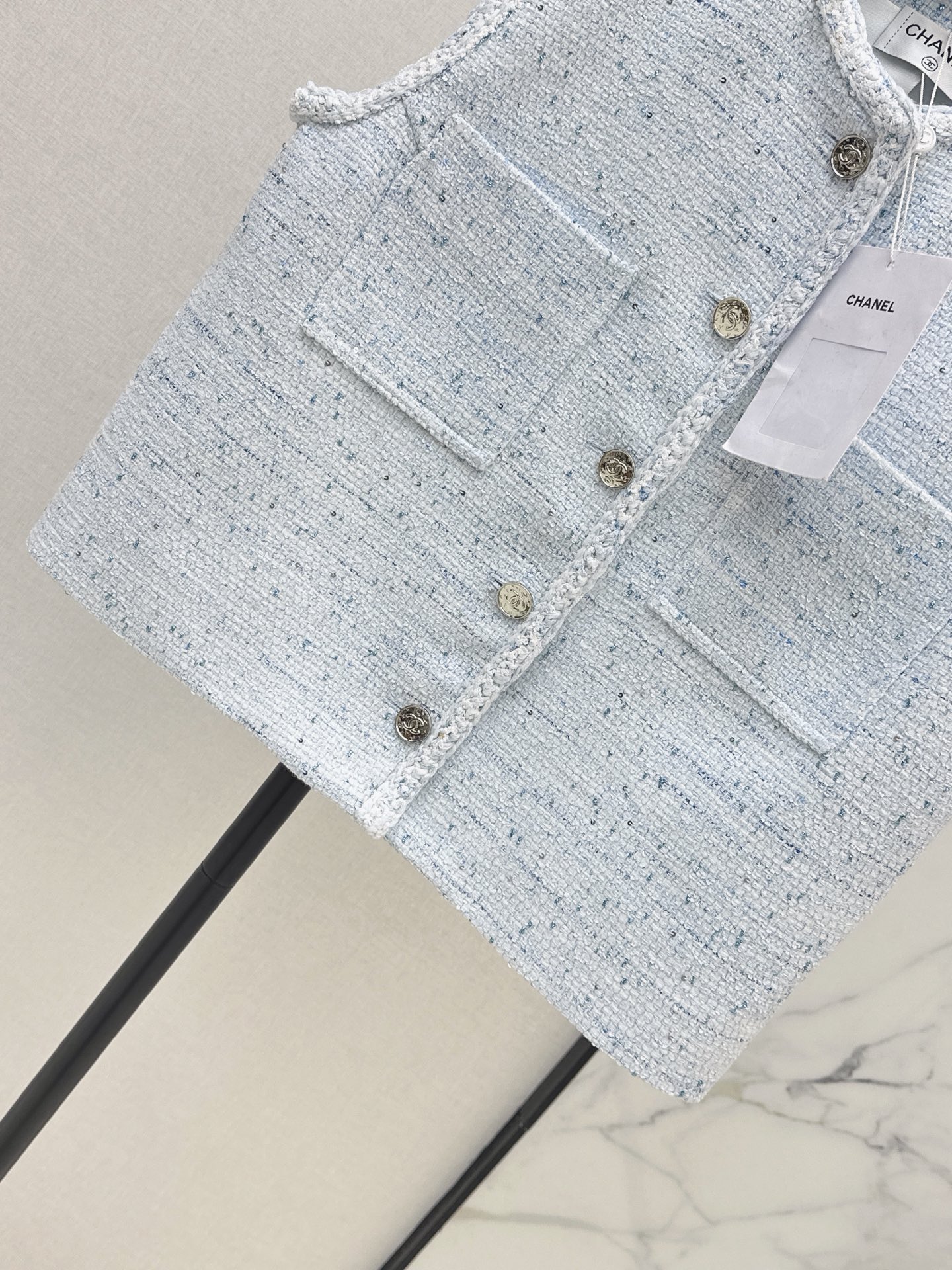 Chan 26ss woven vest