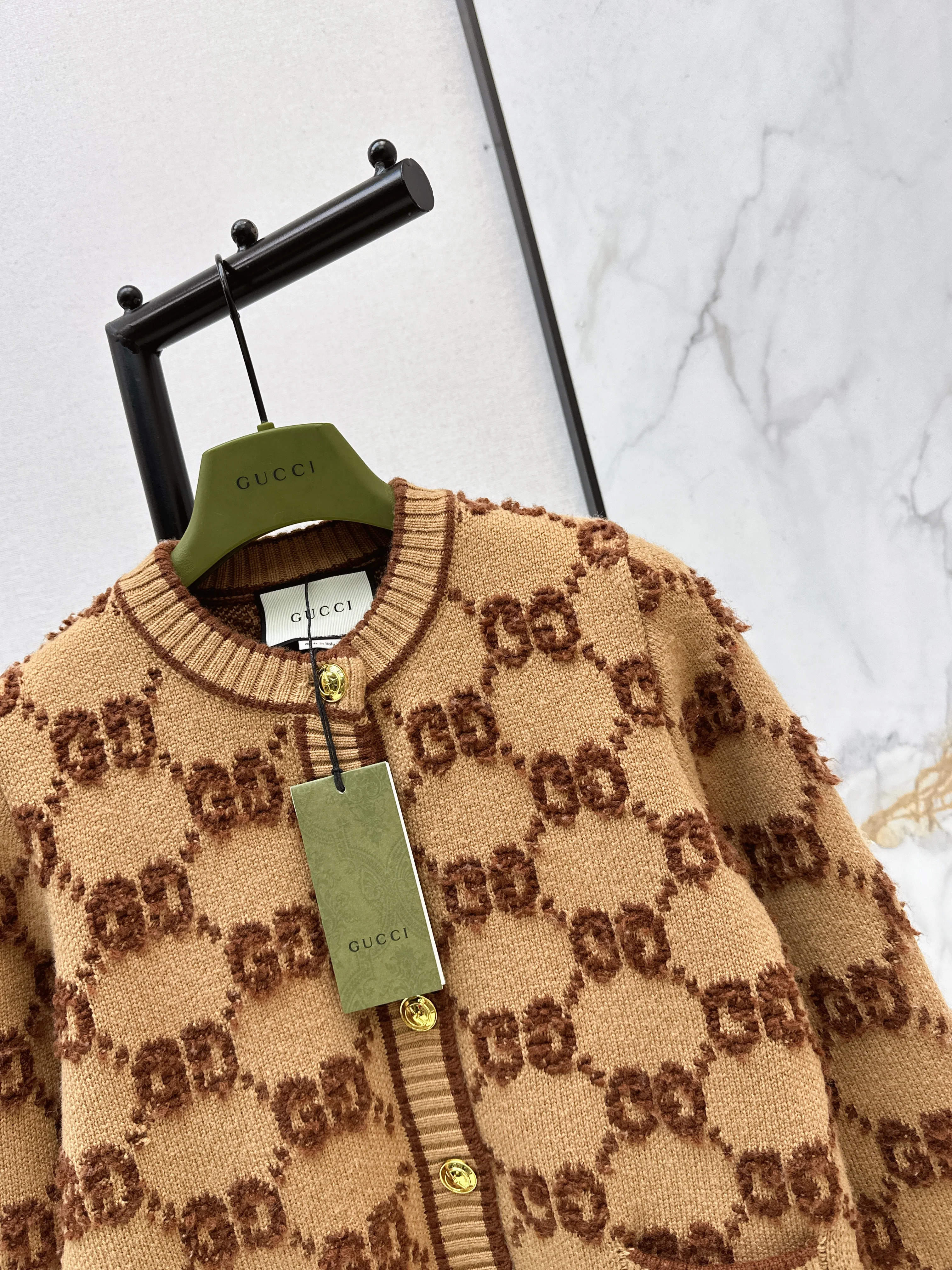 Gucc 26ss jacquard cardigan