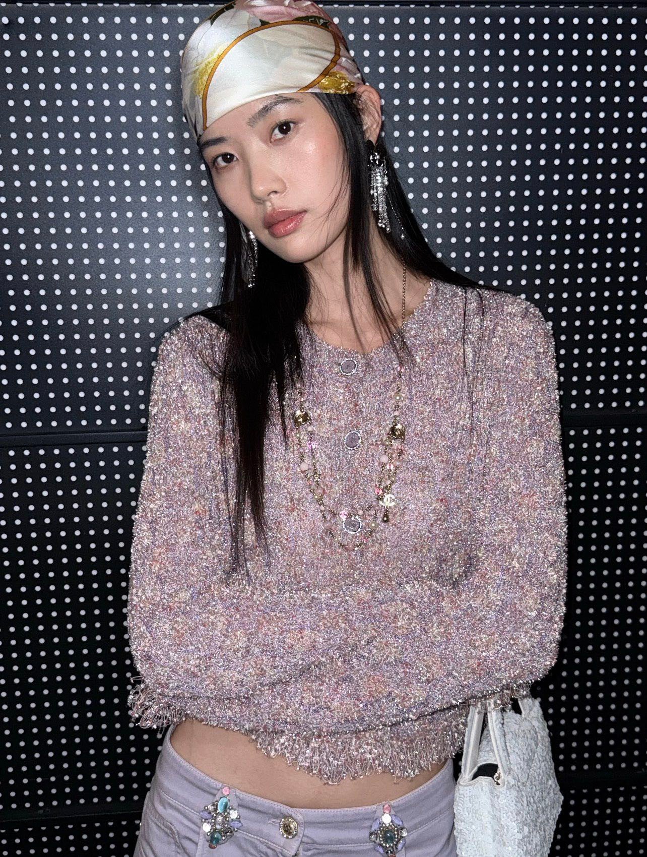 Chan 26ss tassel cardigan