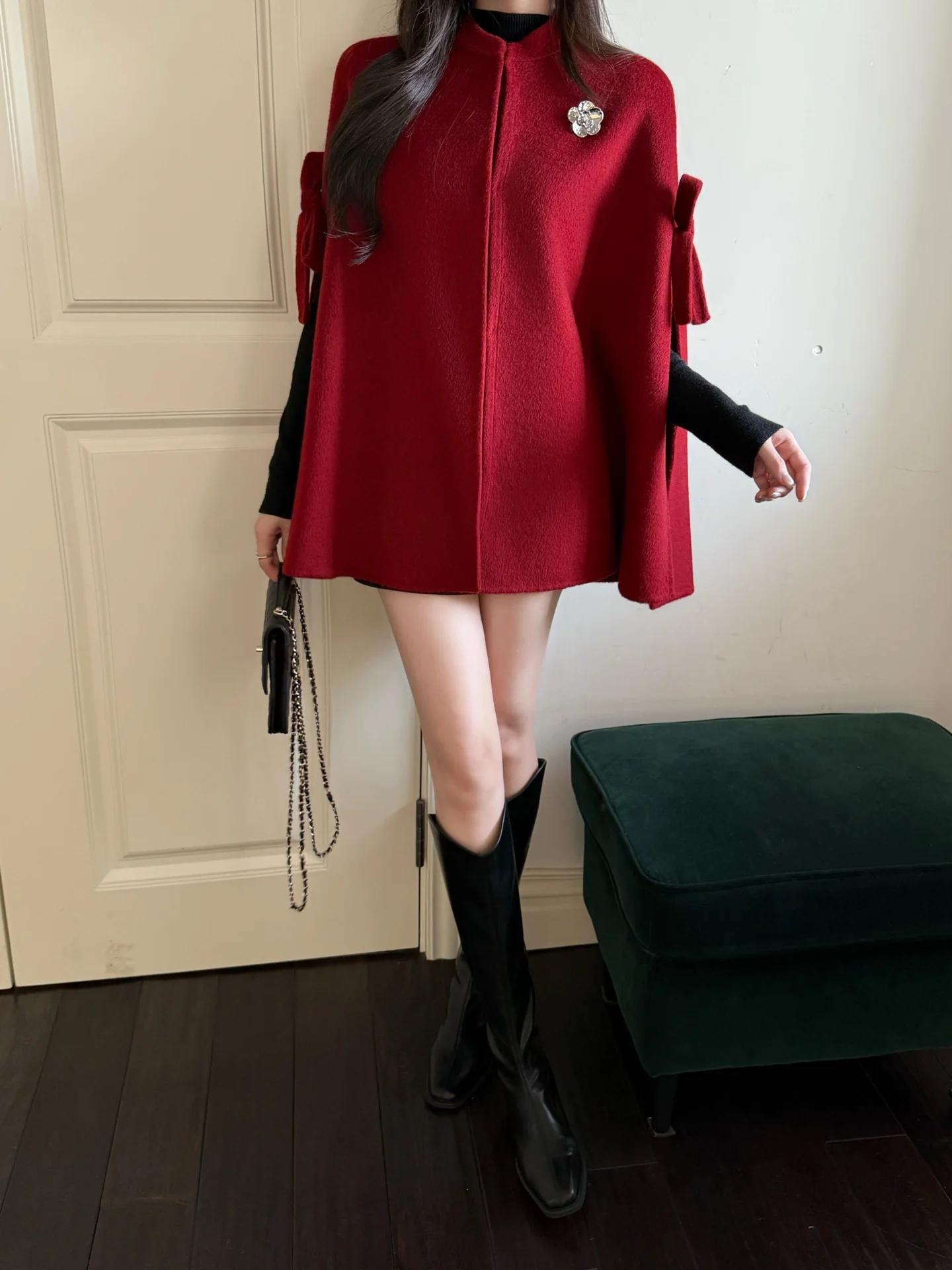 Chan 25fw wool cape coats