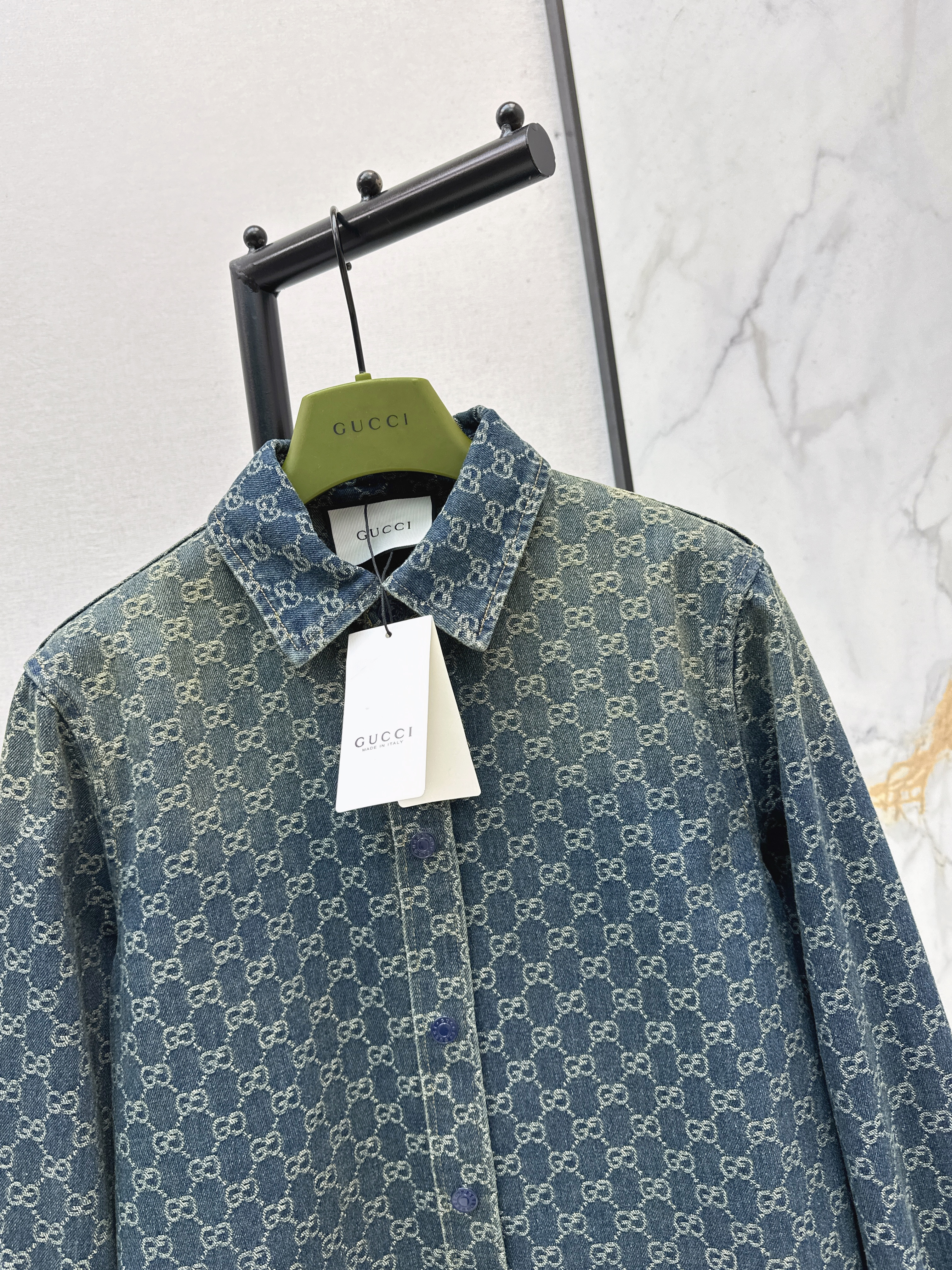 Guc 26ss denim shirt jacket