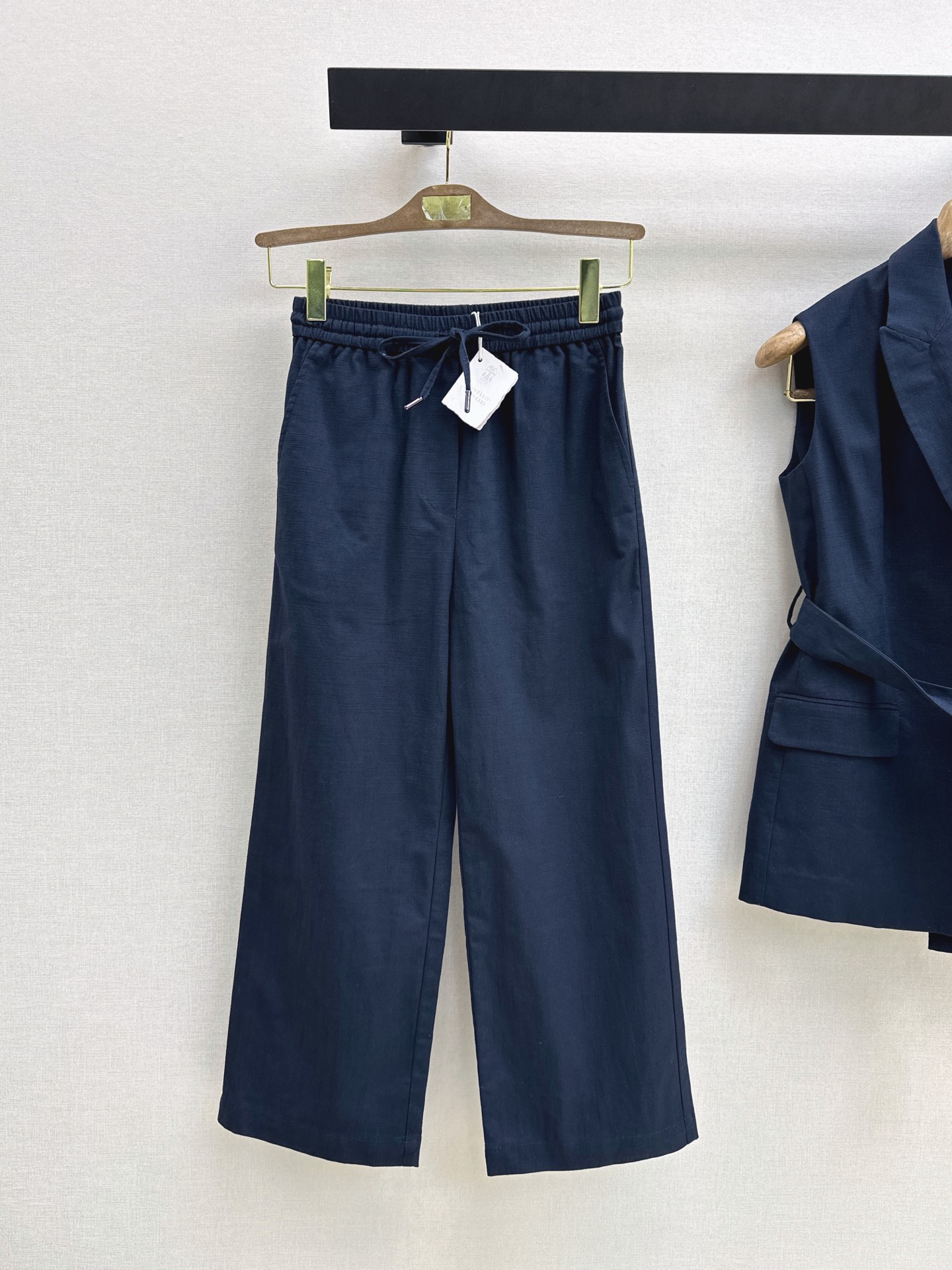 Brun 26ss linen cropped pants