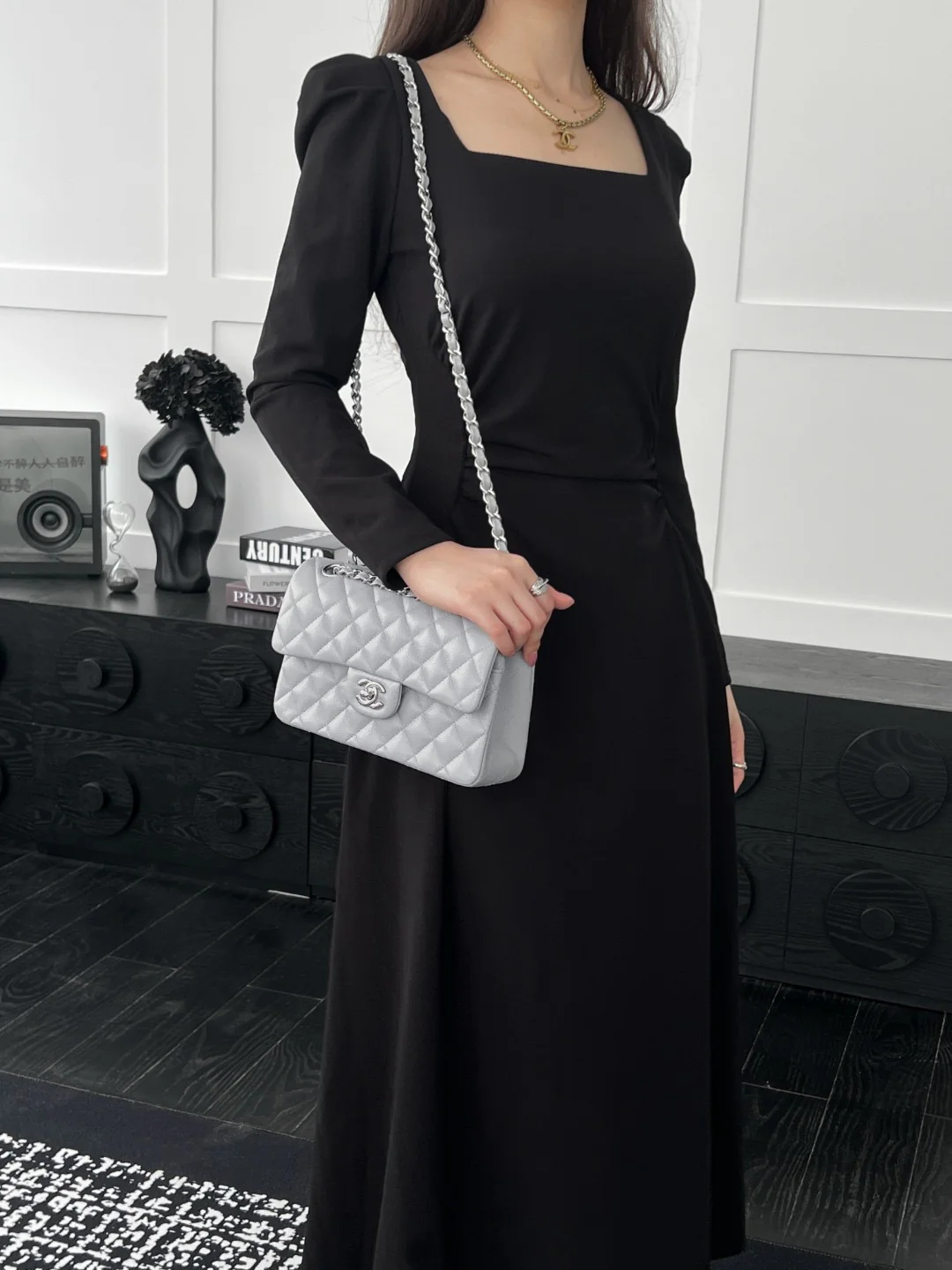 Chan cf23 chain shoulder bag