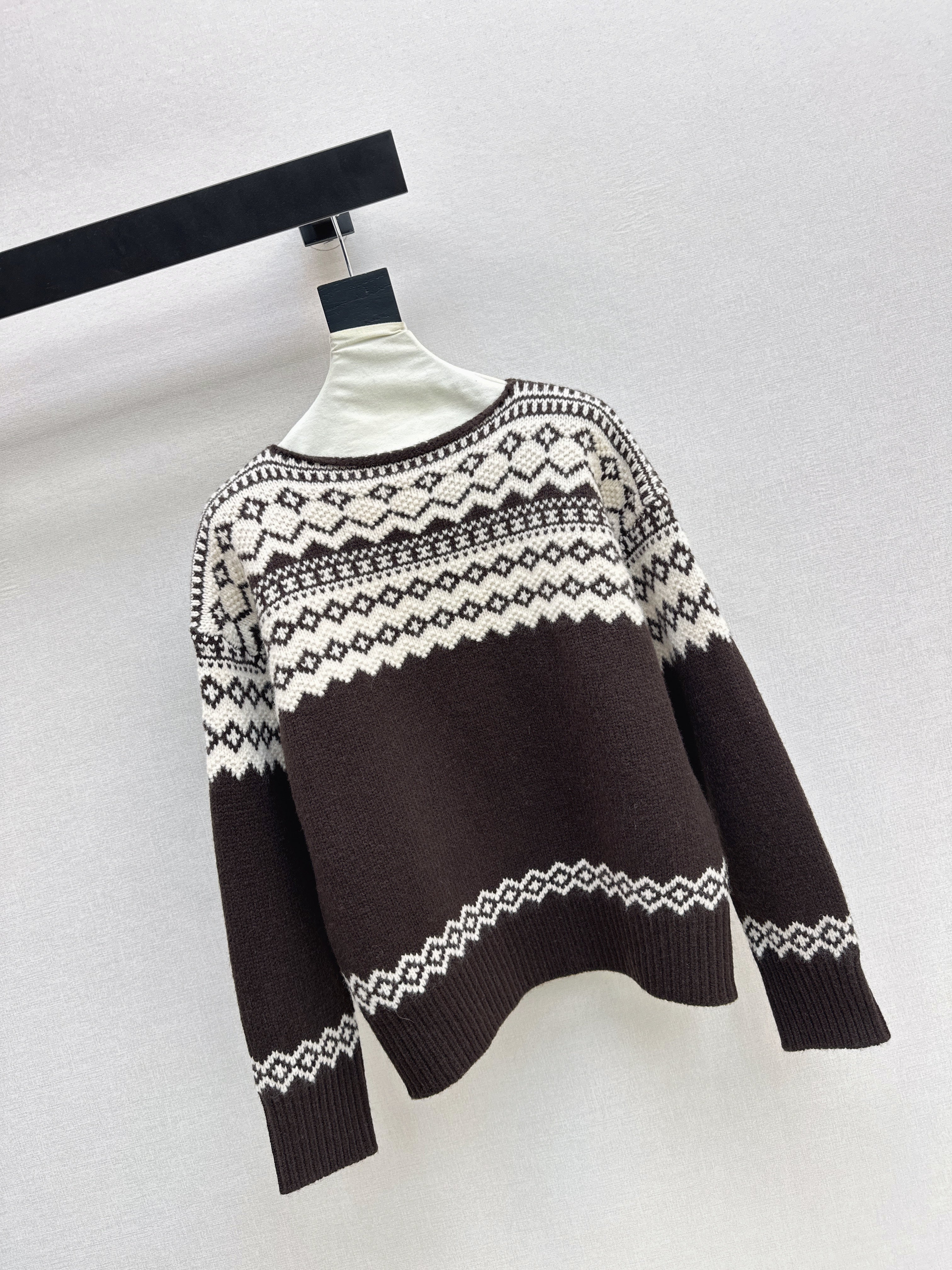 Ralp 26ss fair isle knit sweater